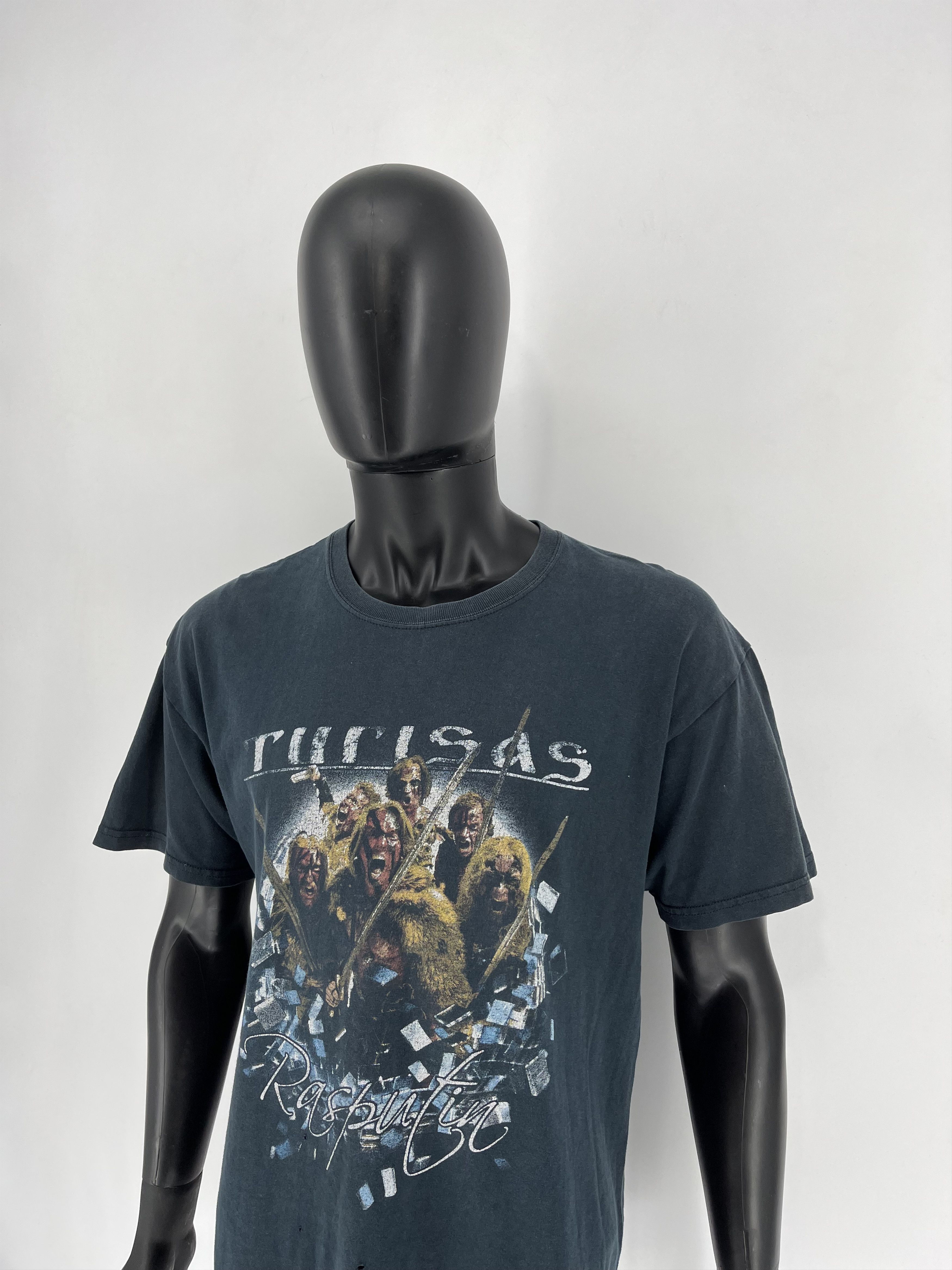 Band Tees Vintage Turisas Metal Band Rasputin Black T-Shirt Size US L / EU 52-54 / 3 - 4 Thumbnail