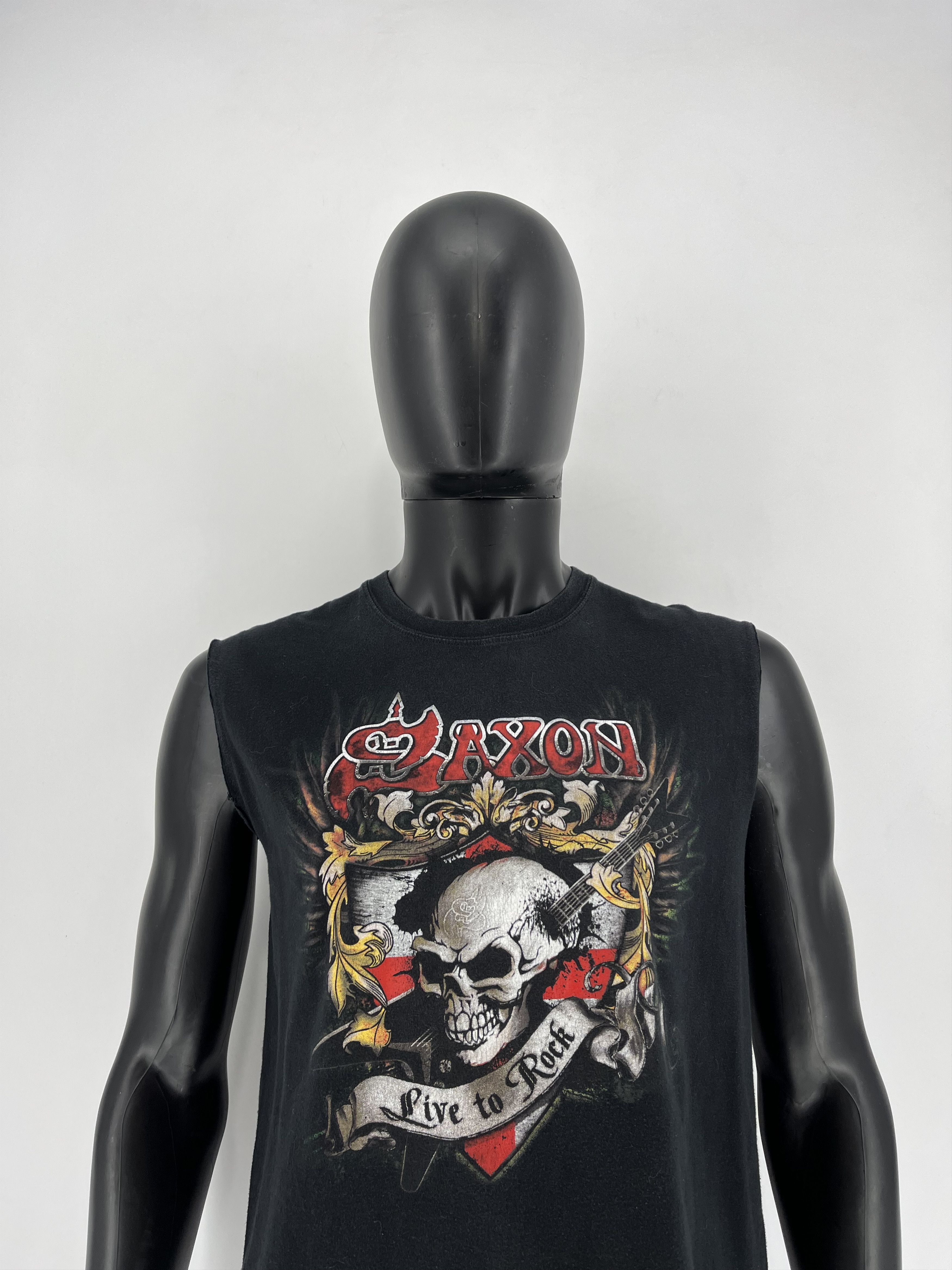Band Tees Vintage Saxon Band Shirt Size US M / EU 48-50 / 2 - 6 Thumbnail