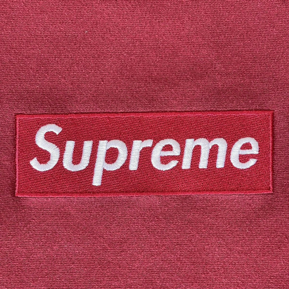Supreme × Vintage 1999 Supreme Burgundy Box Logo Crewneck Size US L / EU 52-54 / 3 - 4 Thumbnail