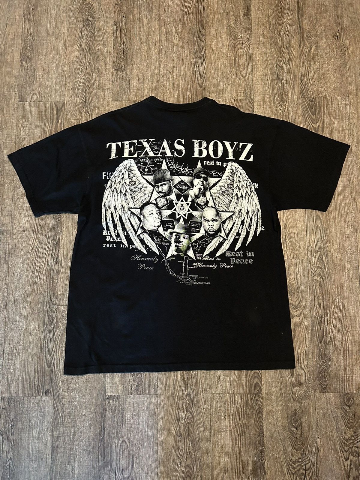 Streetwear VTG Chopped And Screwed Texas Legends AOP Rap Tee DJ 