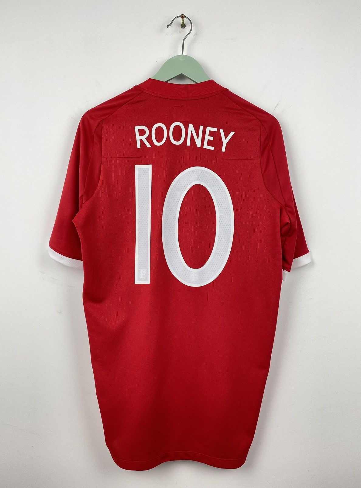 Umbro England Rooney 2010 Football Soccer Jersey Italy Beckham Size US S / EU 44-46 / 1 - 1 Thumbnail