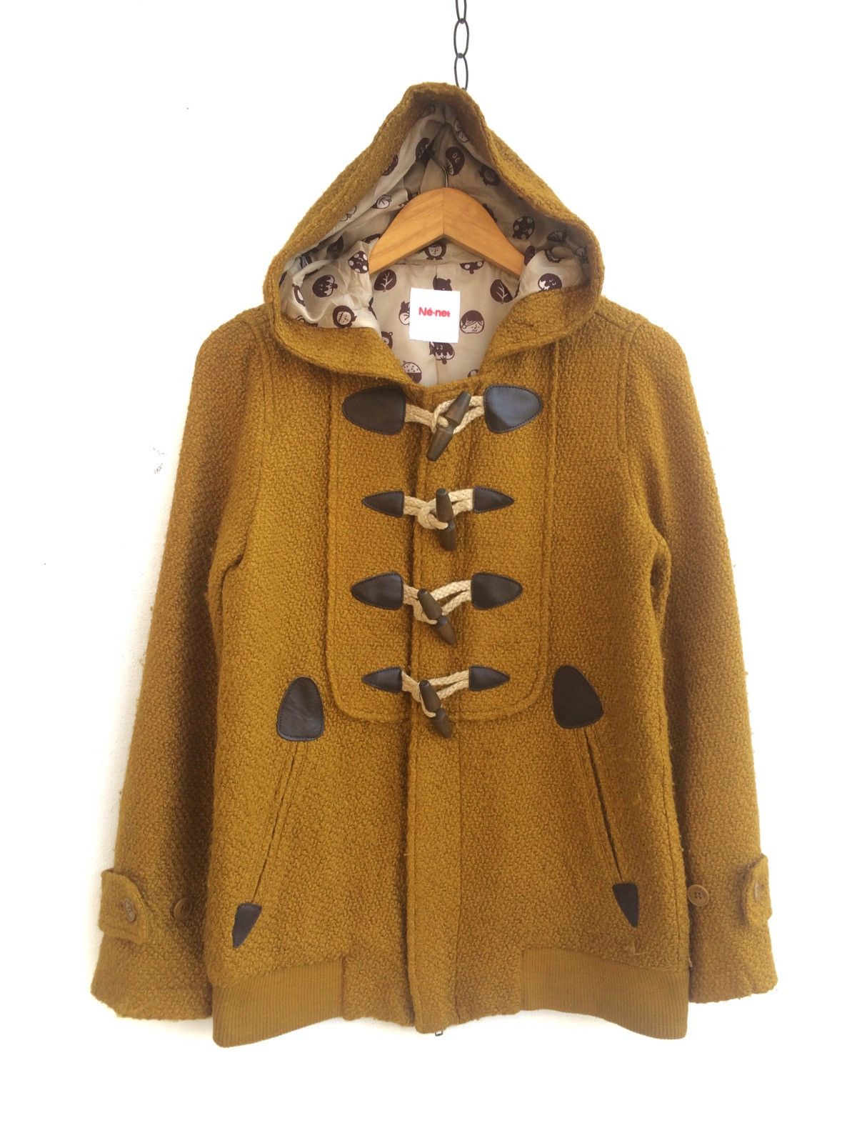 Issey Miyake [Private Collection] Ginger Wool Duffle Jacket Size US S / EU 44-46 / 1 - 1 Thumbnail