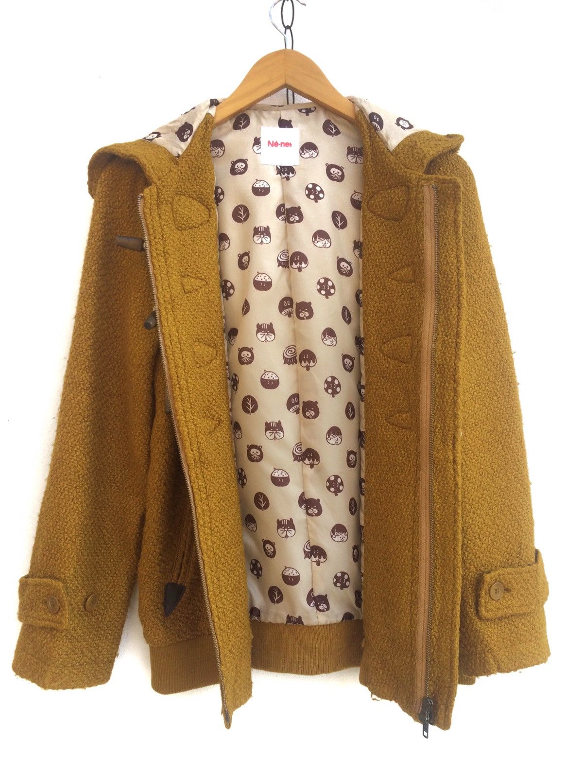 Issey Miyake [Private Collection] Ginger Wool Duffle Jacket Size US S / EU 44-46 / 1 - 5 Thumbnail