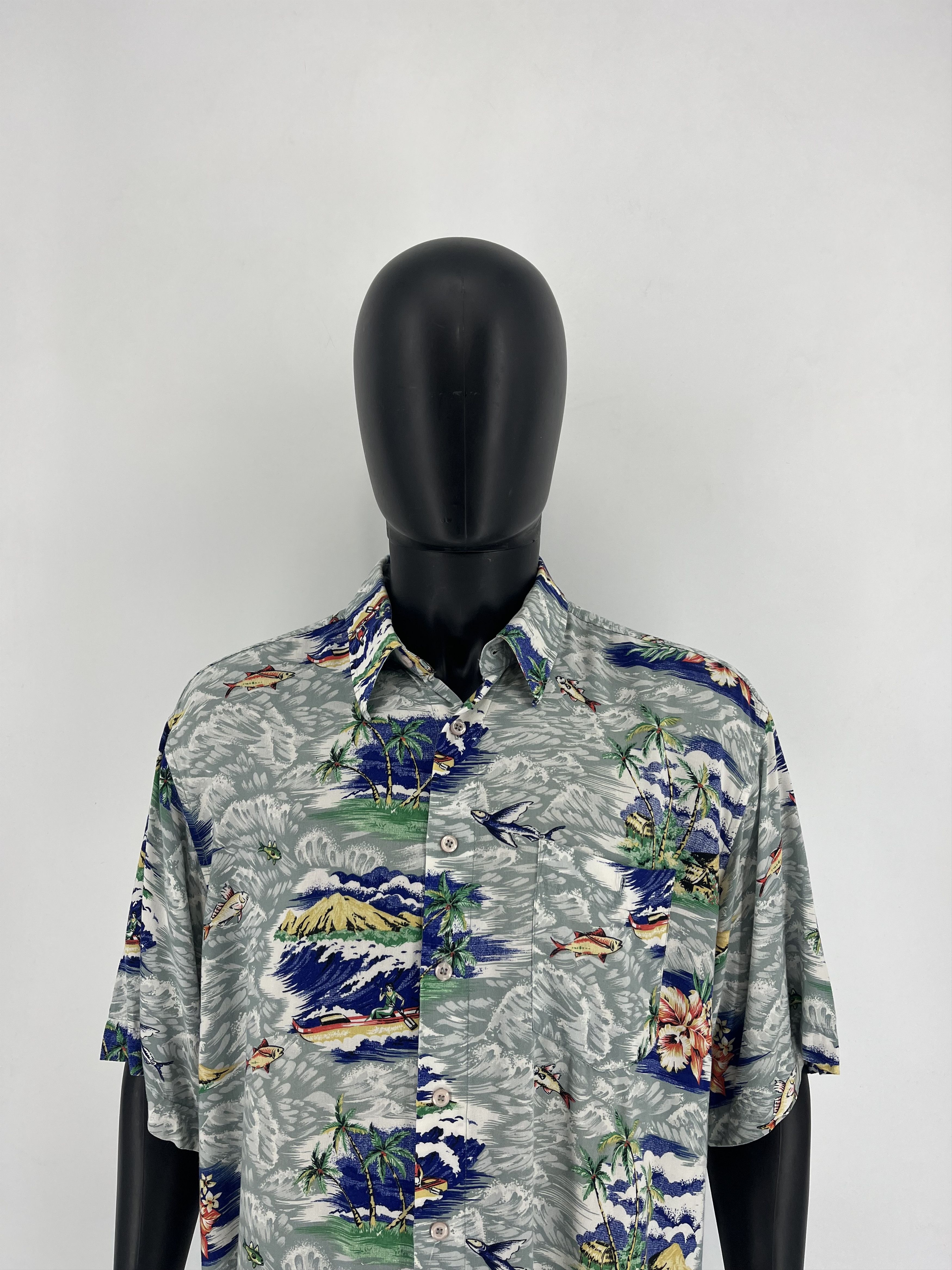 Vintage Vintage Art Streetwear Hawaiian Travis Scott style Size US XL / EU 56 / 4 - 1 Thumbnail