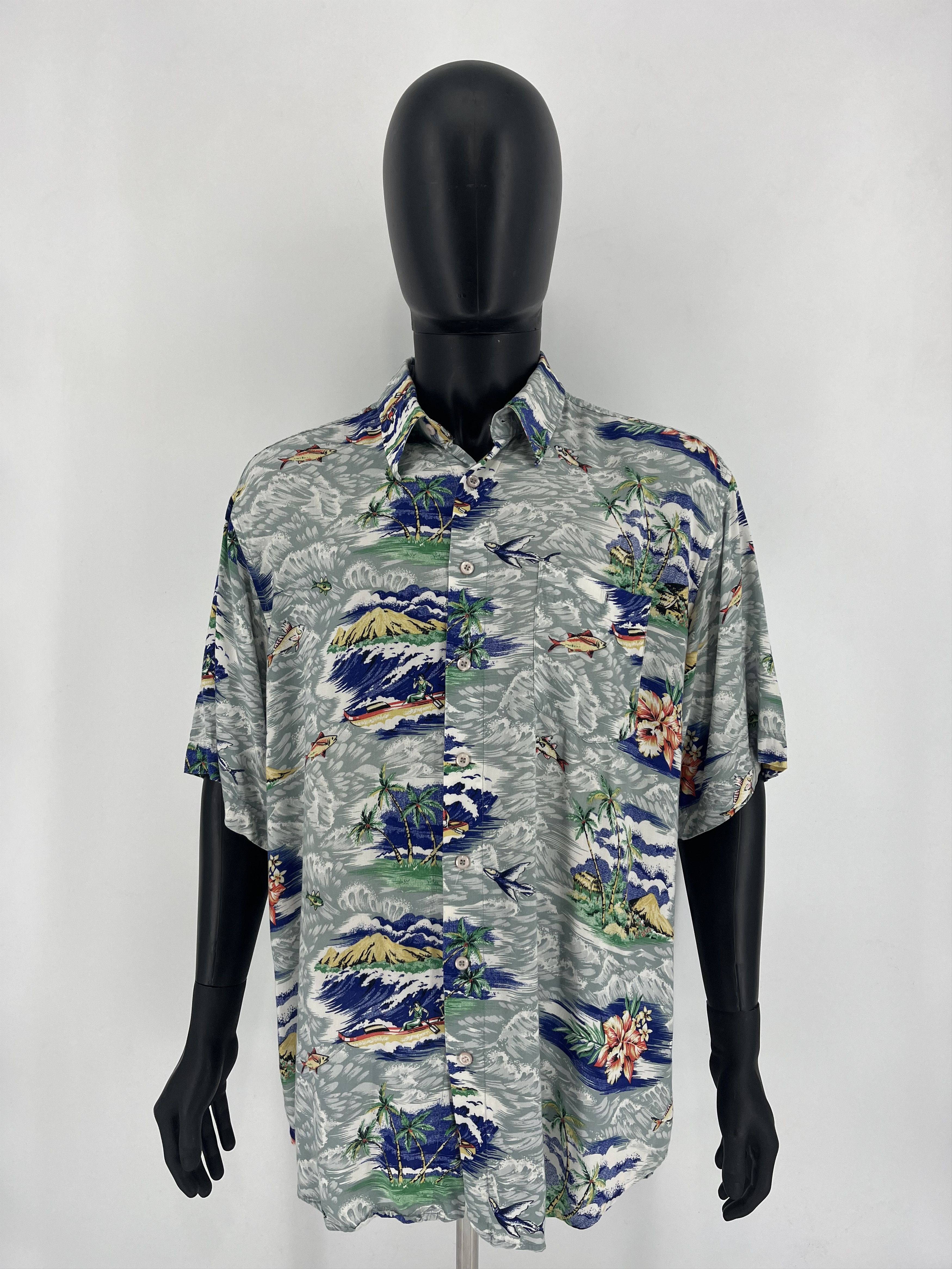 Vintage Vintage Art Streetwear Hawaiian Travis Scott style Size US XL / EU 56 / 4 - 2 Thumbnail