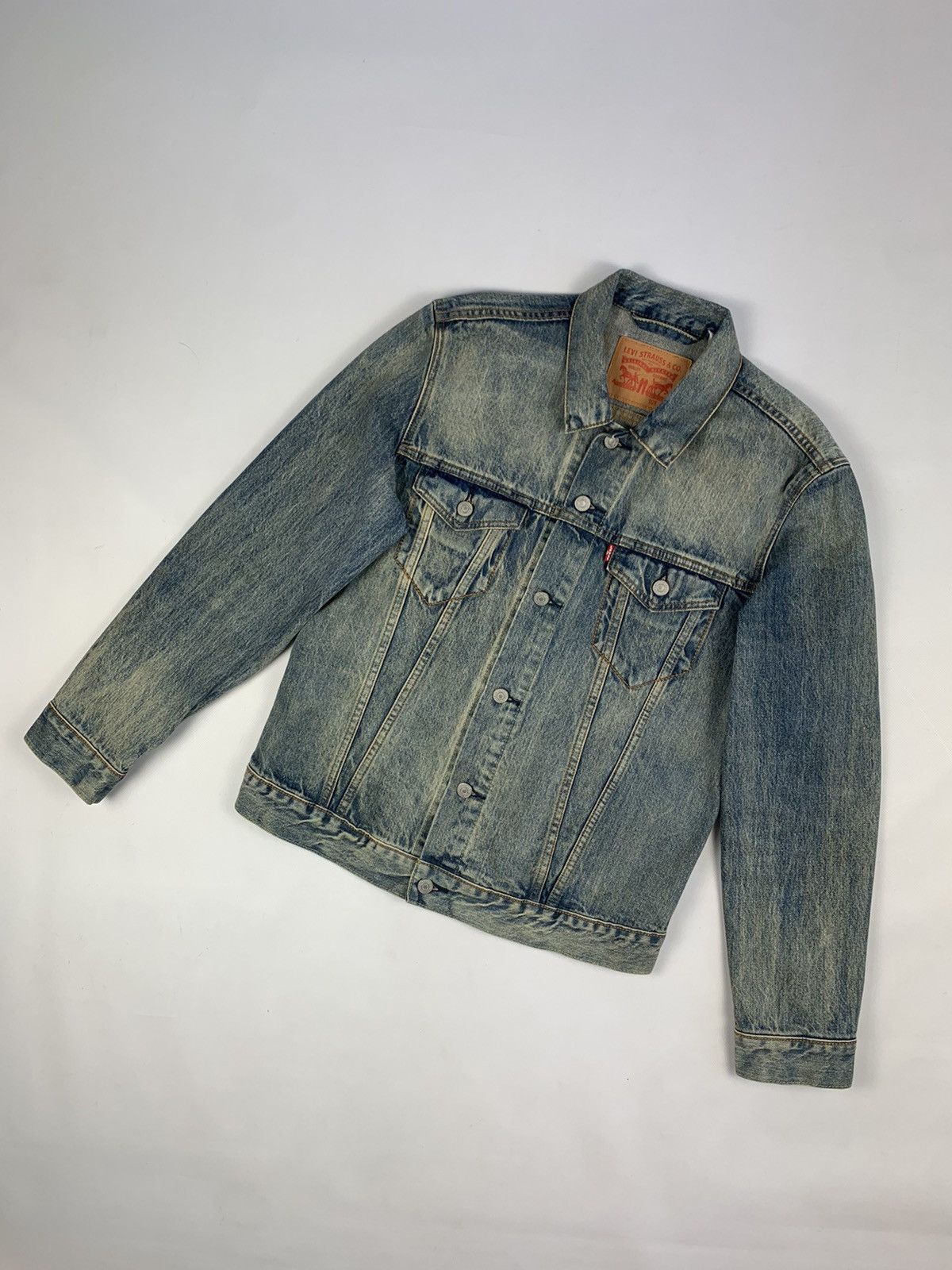 Levi's Levis men’s denim trucker jacket Size US L / EU 52-54 / 3 - 1 Thumbnail
