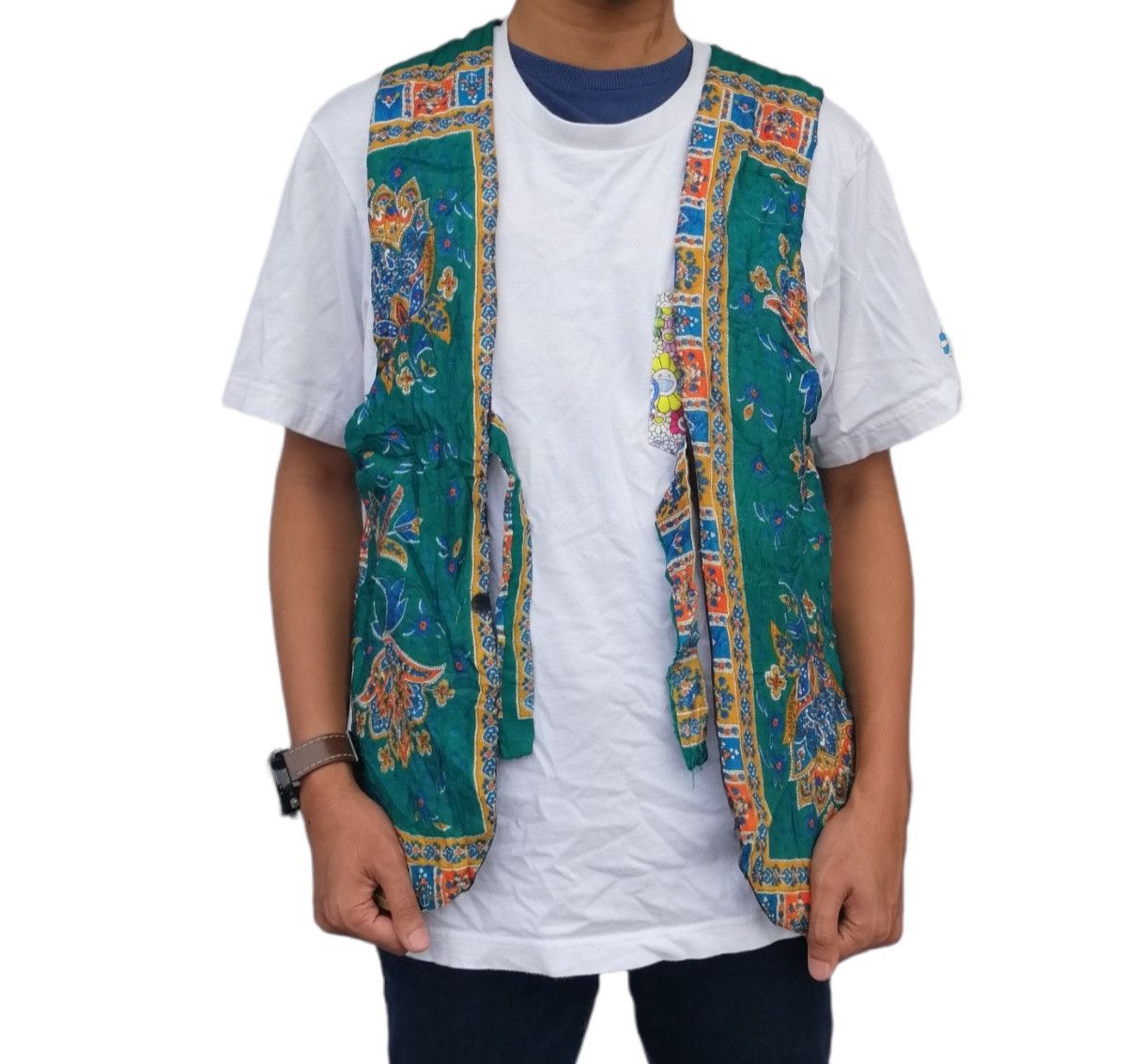 Vintage Vintage Art Design Patterned Vest Jacket Size US S / EU 44-46 / 1 - 6 Thumbnail