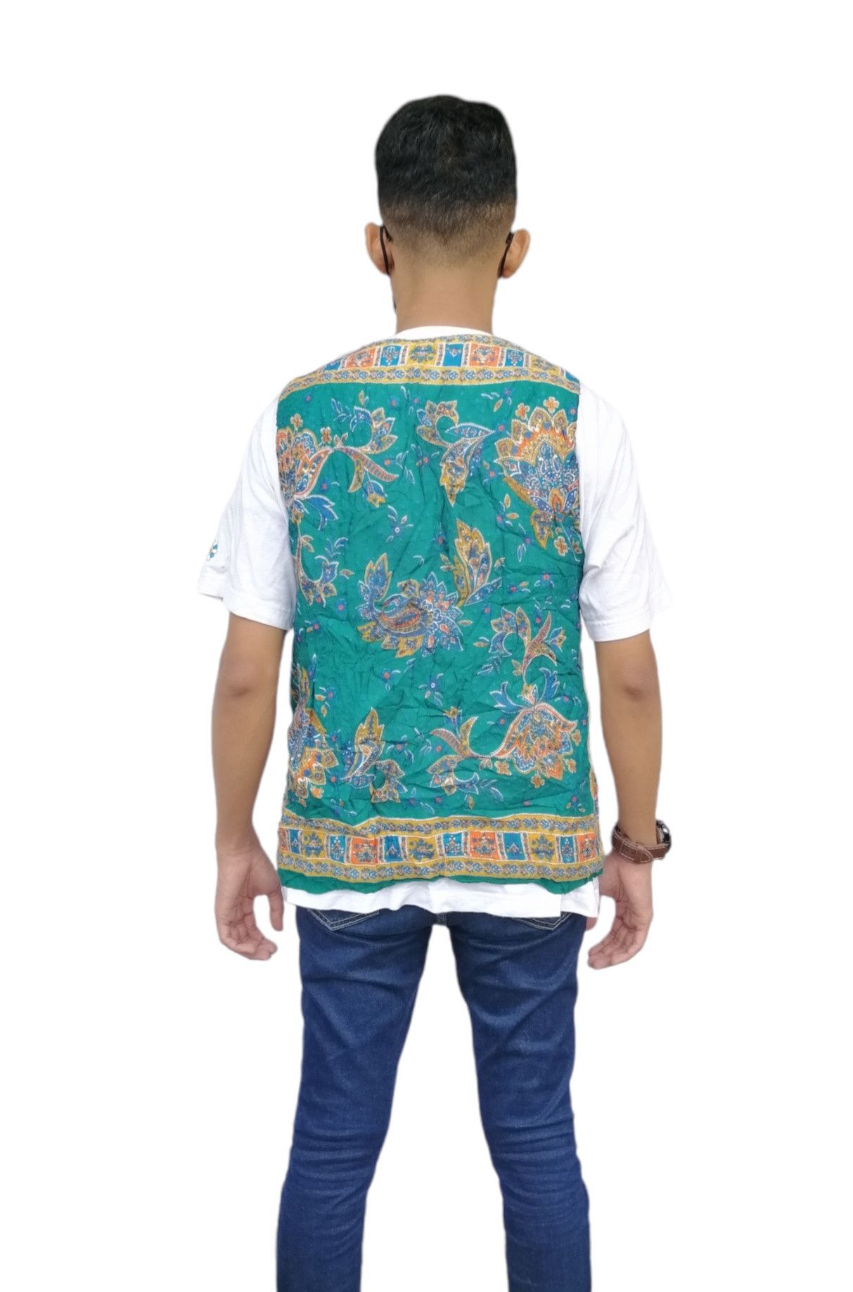 Vintage Vintage Art Design Patterned Vest Jacket Size US S / EU 44-46 / 1 - 8 Thumbnail