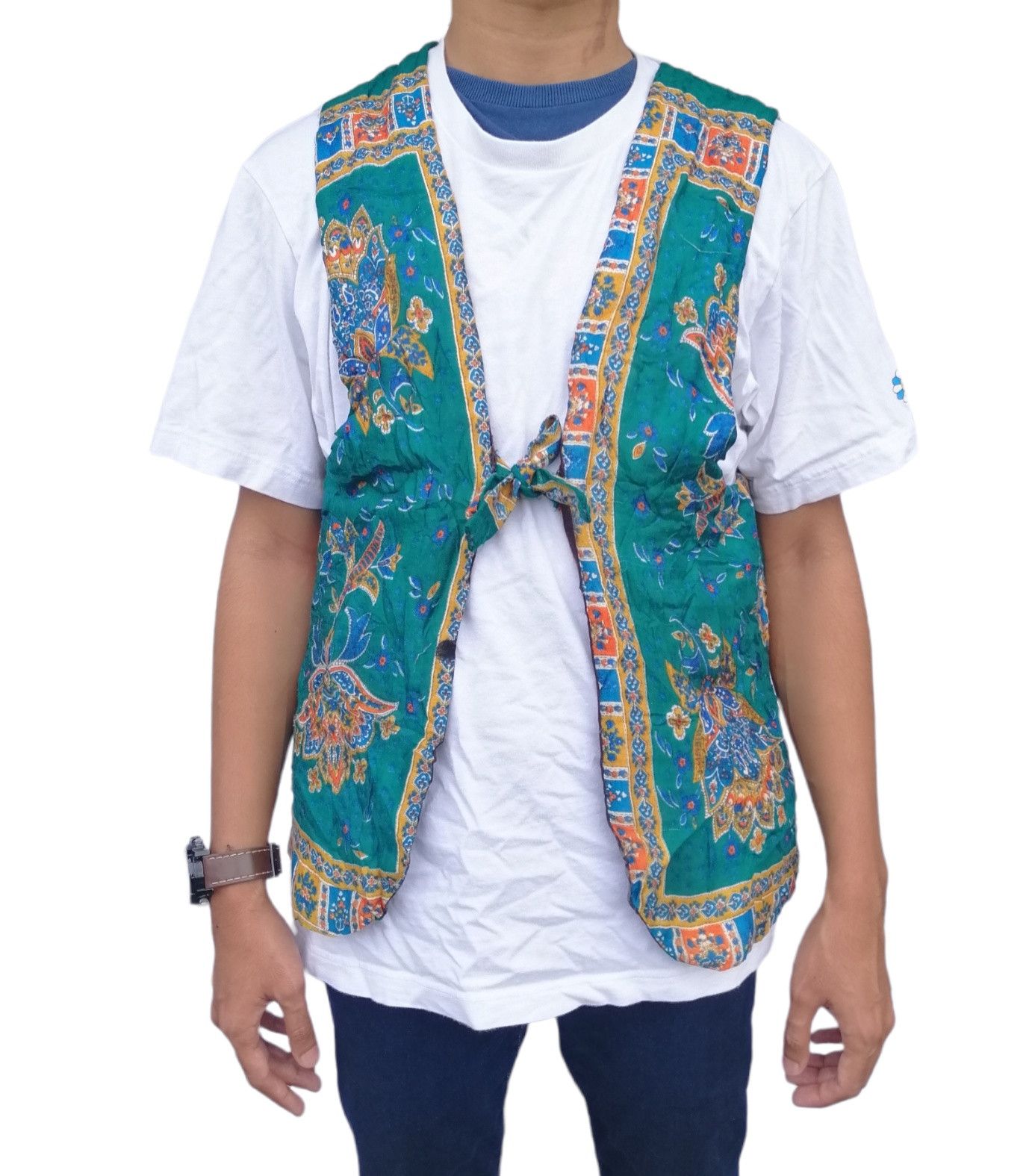Vintage Vintage Art Design Patterned Vest Jacket Size US S / EU 44-46 / 1 - 3 Thumbnail