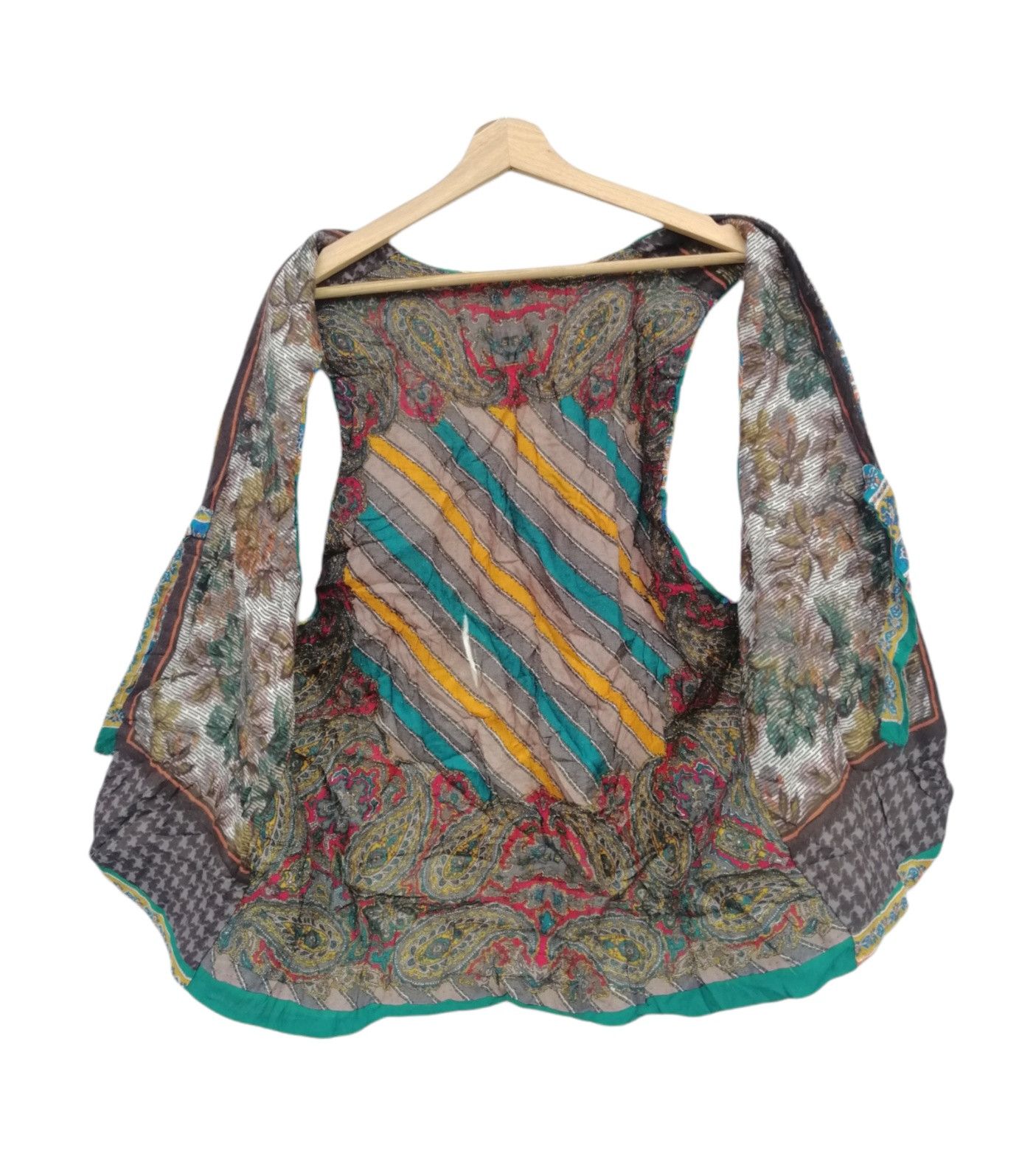 Vintage Vintage Art Design Patterned Vest Jacket Size US S / EU 44-46 / 1 - 12 Thumbnail