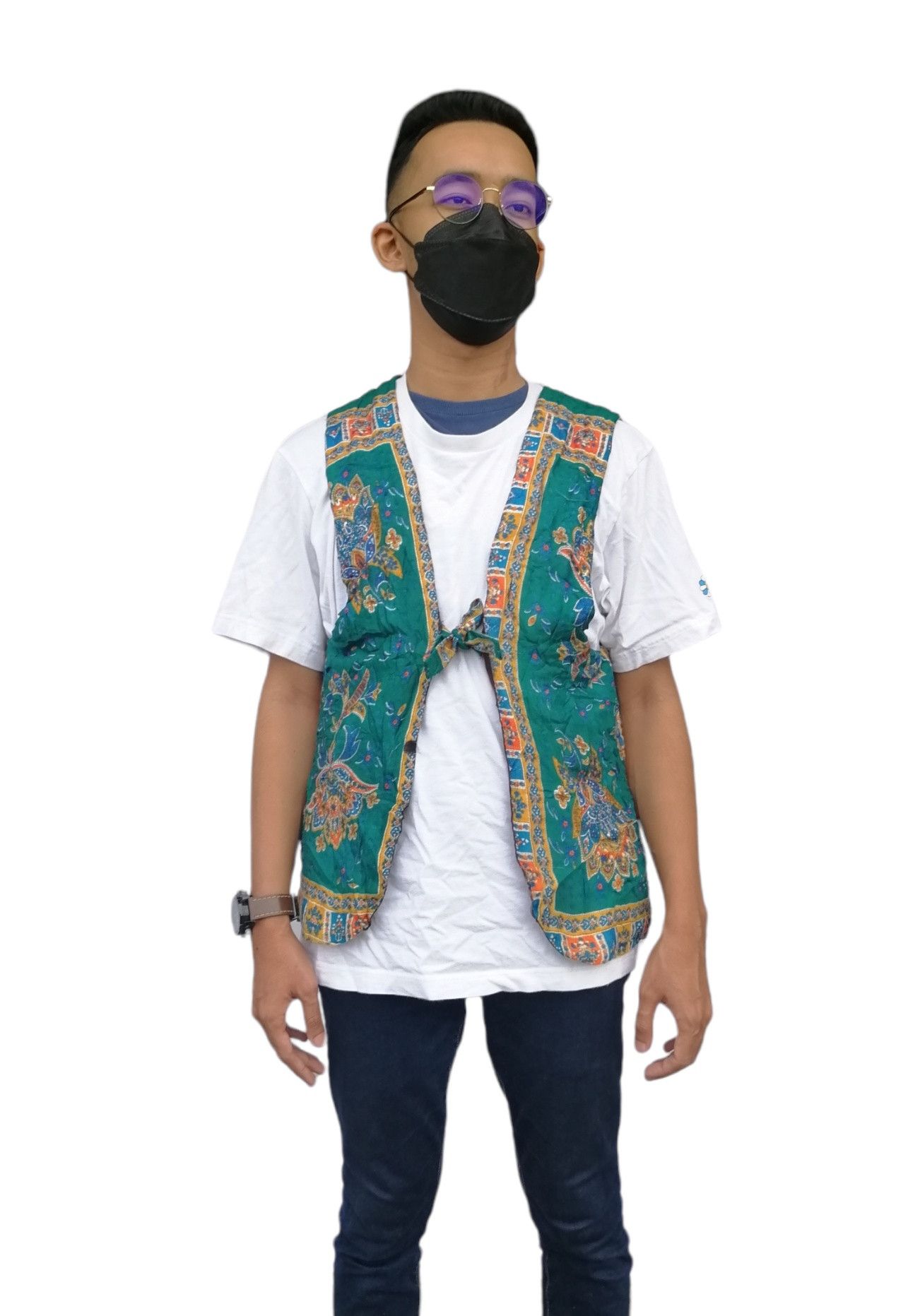 Vintage Vintage Art Design Patterned Vest Jacket Size US S / EU 44-46 / 1 - 2 Thumbnail
