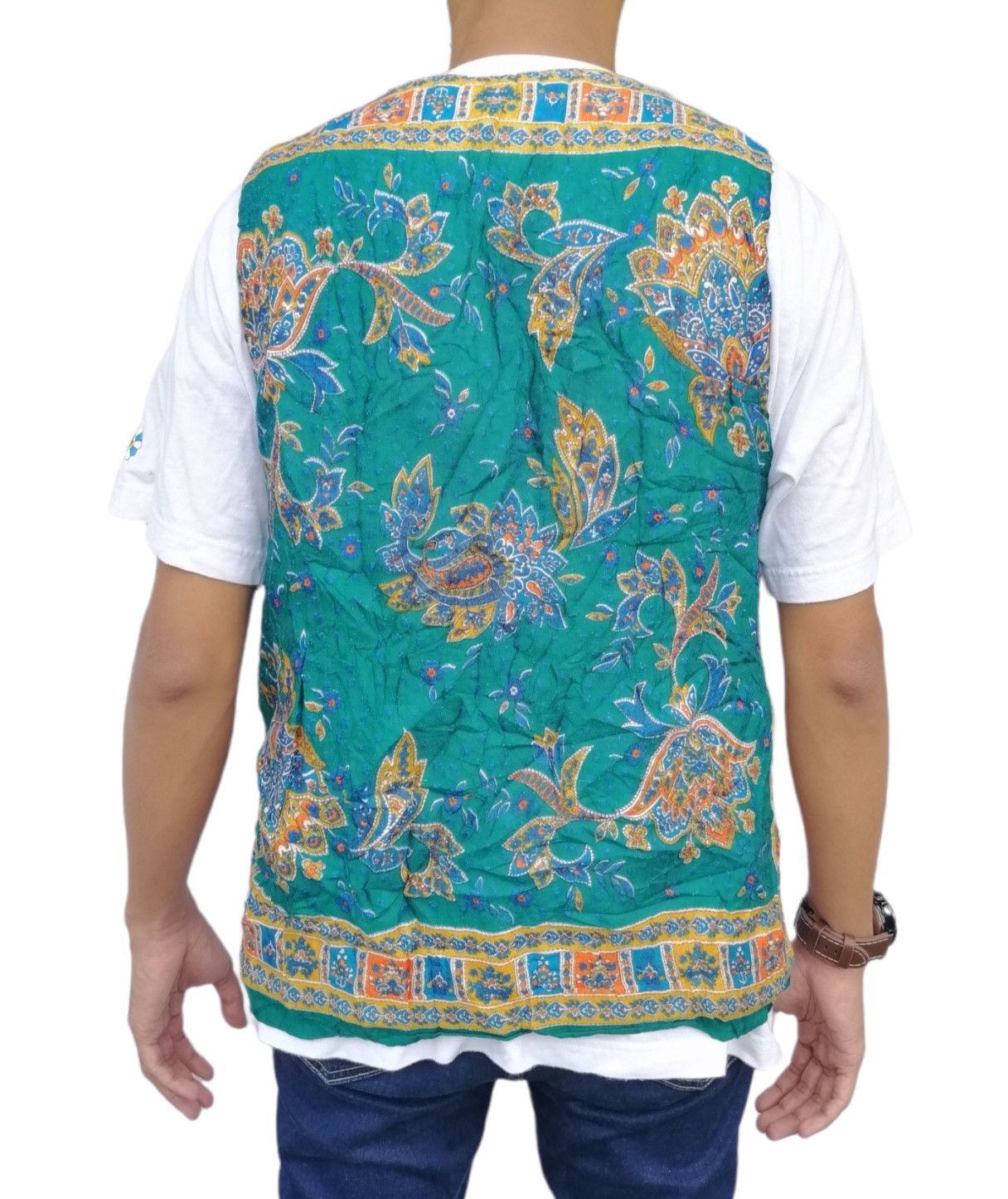 Vintage Vintage Art Design Patterned Vest Jacket Size US S / EU 44-46 / 1 - 9 Thumbnail