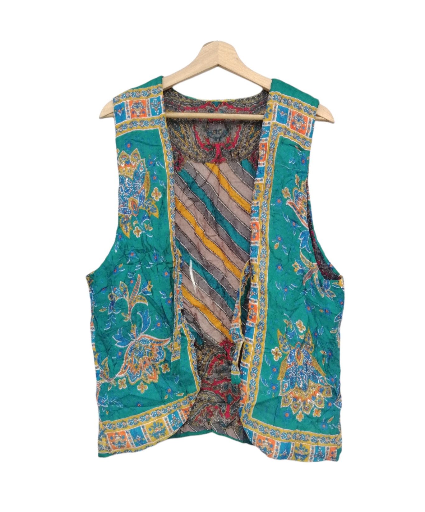 Vintage Vintage Art Design Patterned Vest Jacket Size US S / EU 44-46 / 1 - 10 Thumbnail