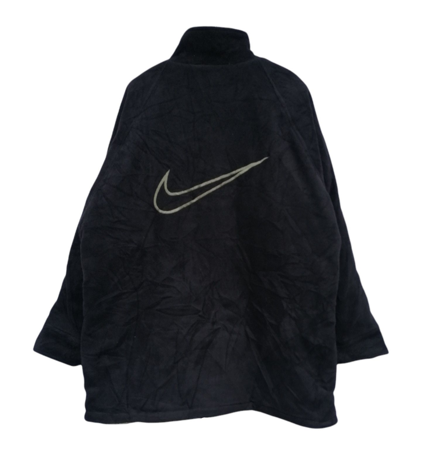 Nike Vintage Nike Big Swoosh Reversible Nylon Fleece Jacket Size US XL / EU 56 / 4 - 15 Thumbnail