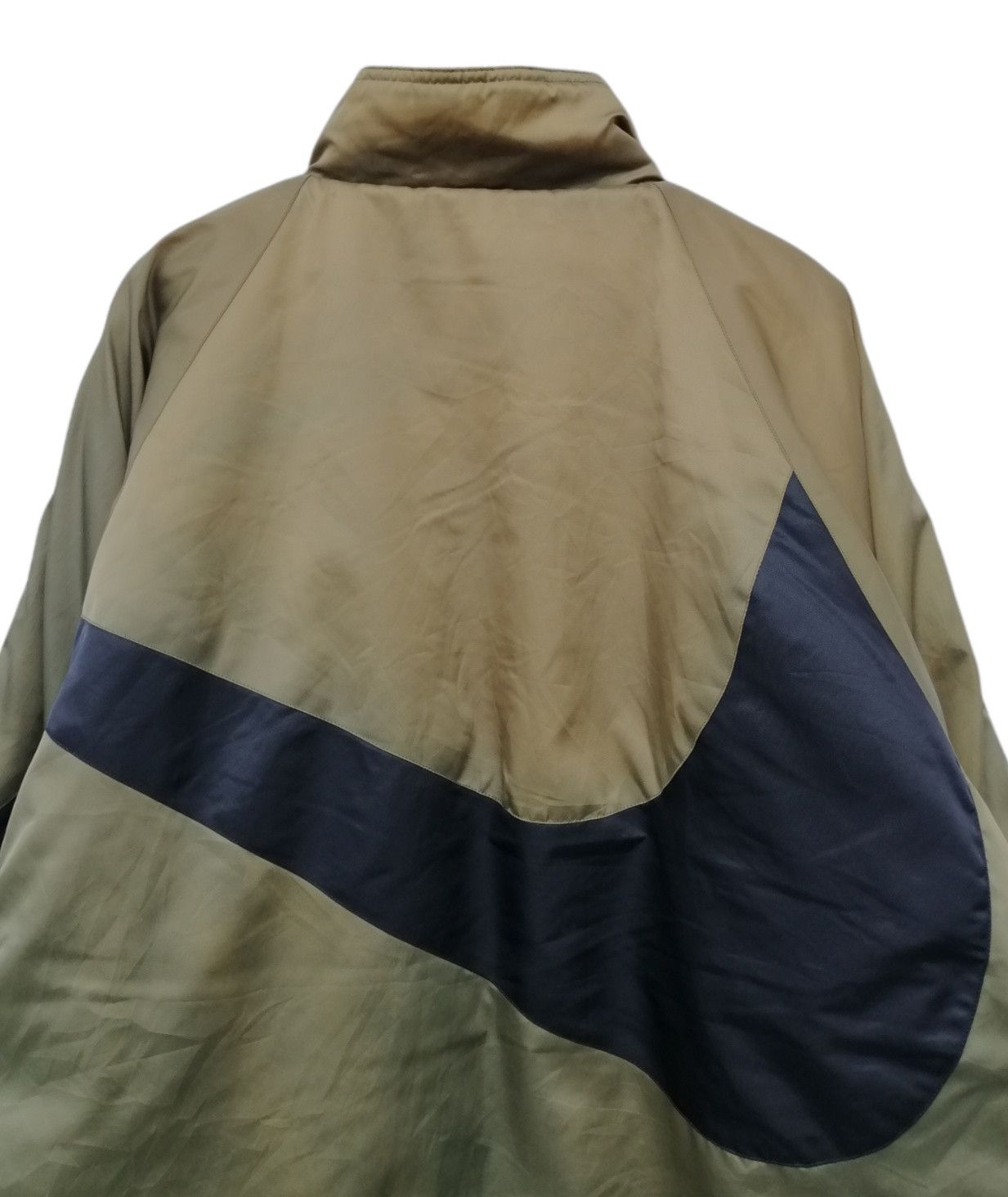 Nike Vintage Nike Big Swoosh Reversible Nylon Fleece Jacket Size US XL / EU 56 / 4 - 10 Thumbnail