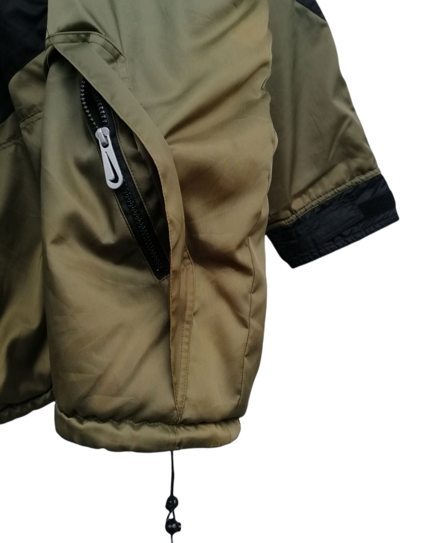 Nike Vintage Nike Big Swoosh Reversible Nylon Fleece Jacket Size US XL / EU 56 / 4 - 7 Thumbnail