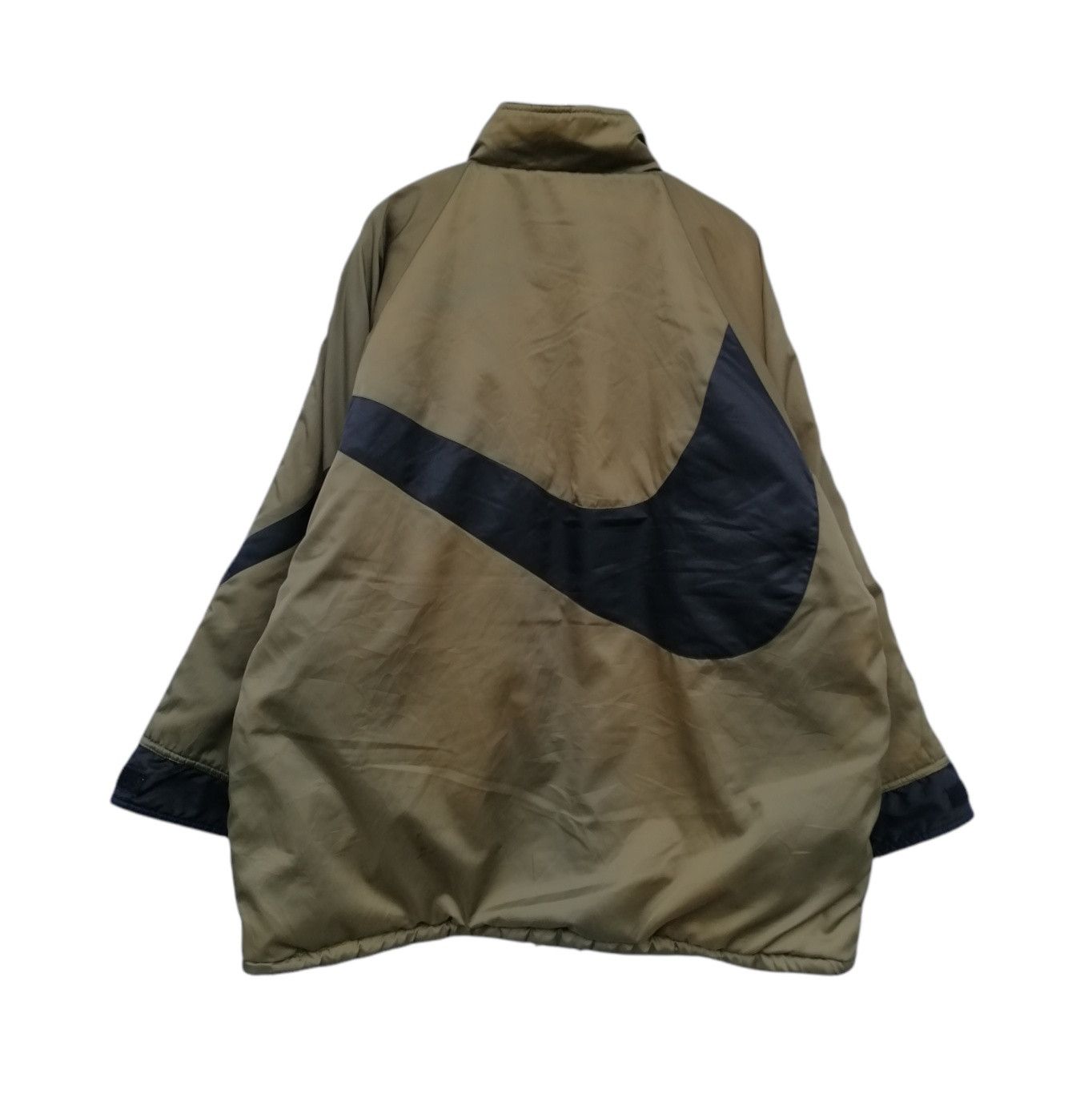 Nike Vintage Nike Big Swoosh Reversible Nylon Fleece Jacket Size US XL / EU 56 / 4 - 9 Thumbnail