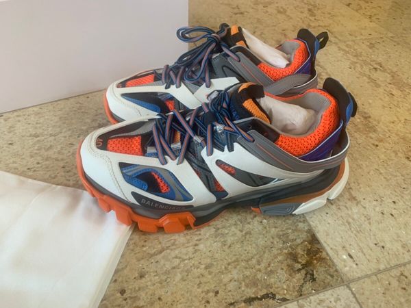 Balenciaga Track Sneakers in Orange, White & Grey Size US 7 / EU 40 - 2 Preview
