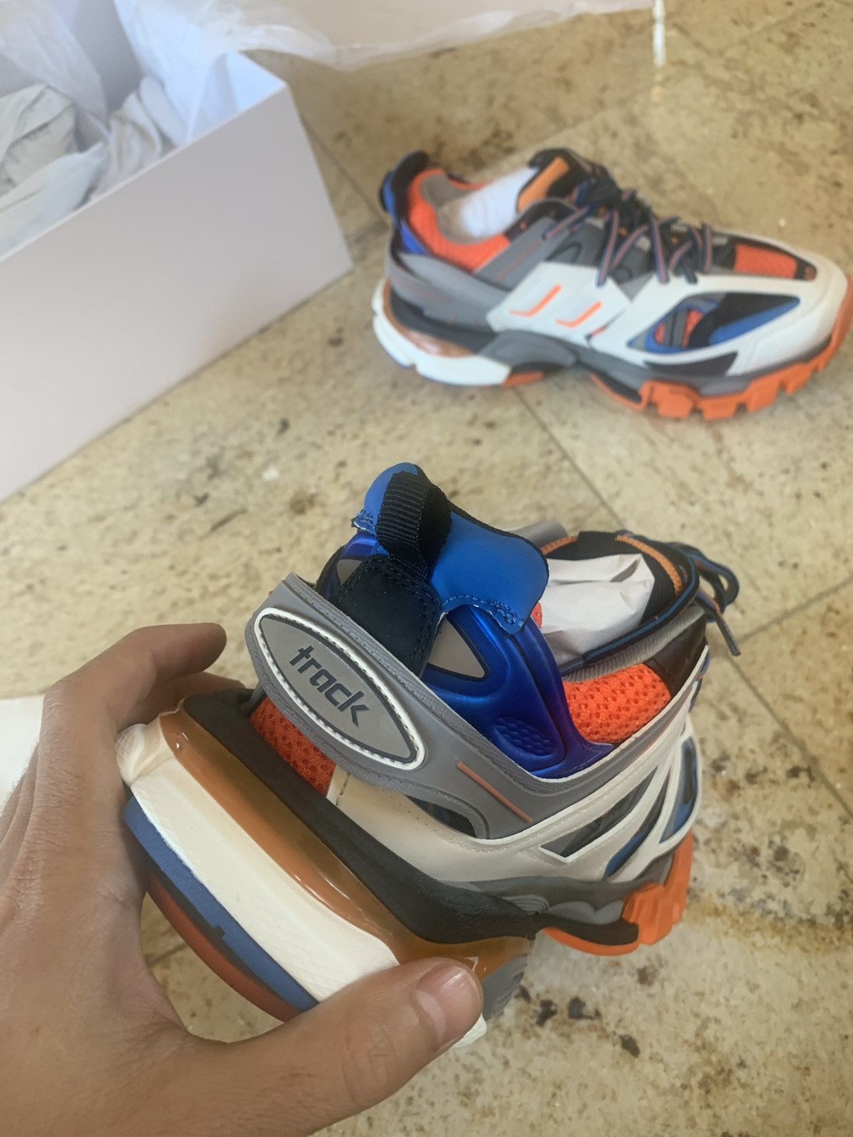 Balenciaga Track Sneakers in Orange, White & Grey Size US 7 / EU 40 - 8 Thumbnail