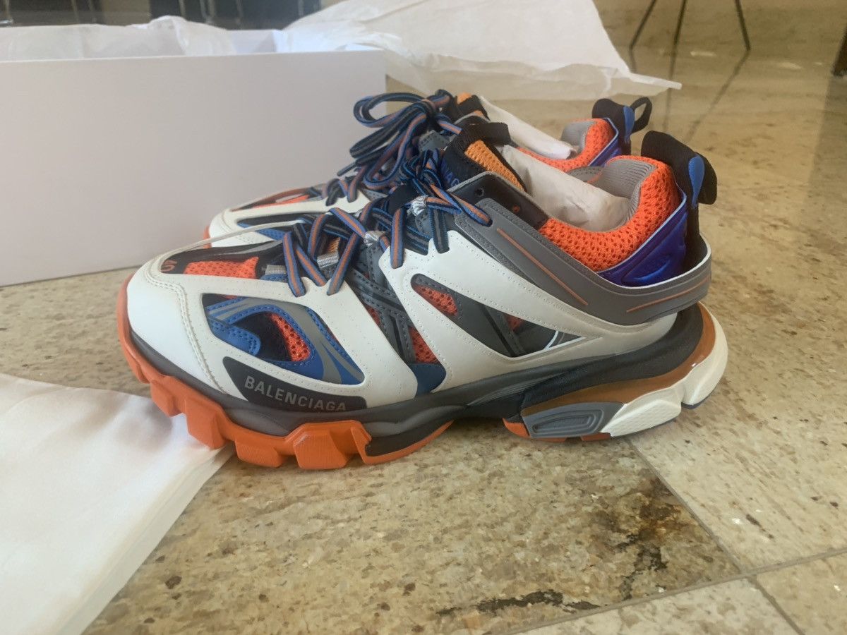 Balenciaga Track Sneakers in Orange, White & Grey Size US 7 / EU 40 - 3 Thumbnail