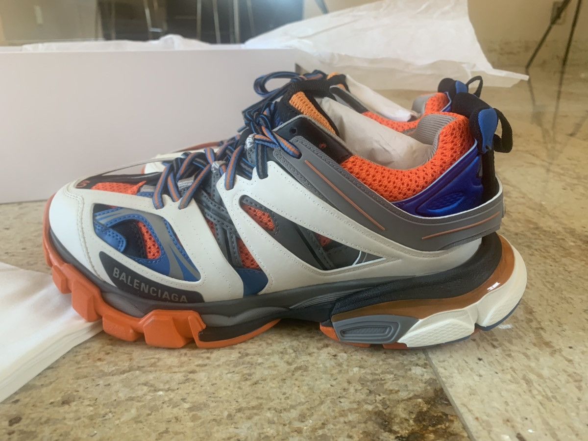 Balenciaga Track Sneakers in Orange, White & Grey Size US 7 / EU 40 - 5 Thumbnail