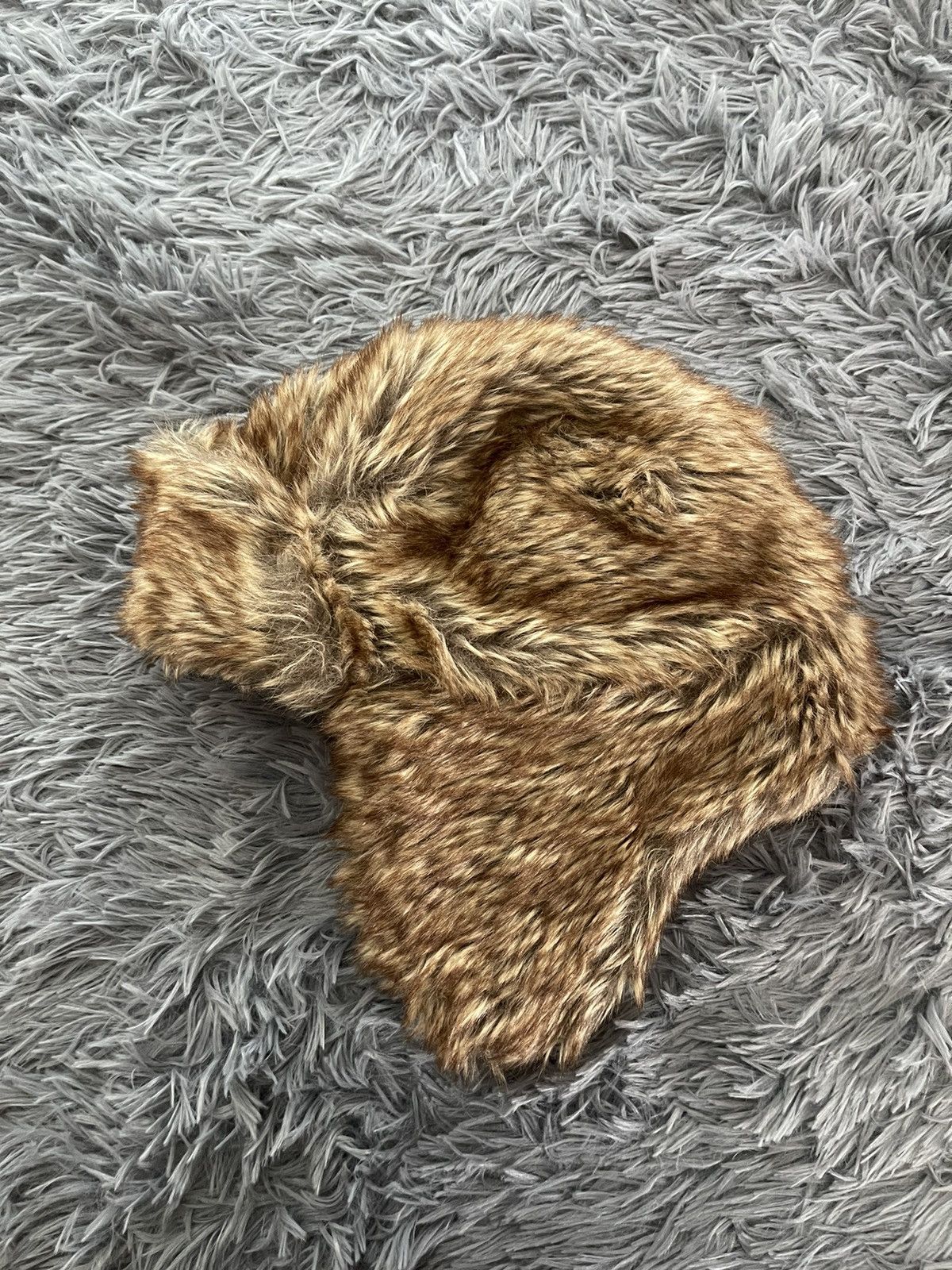 Cccp × Vintage Vintage Fuzzy Mohair ushanka trapper / checker hat Y2K Size ONE SIZE - 1 Thumbnail