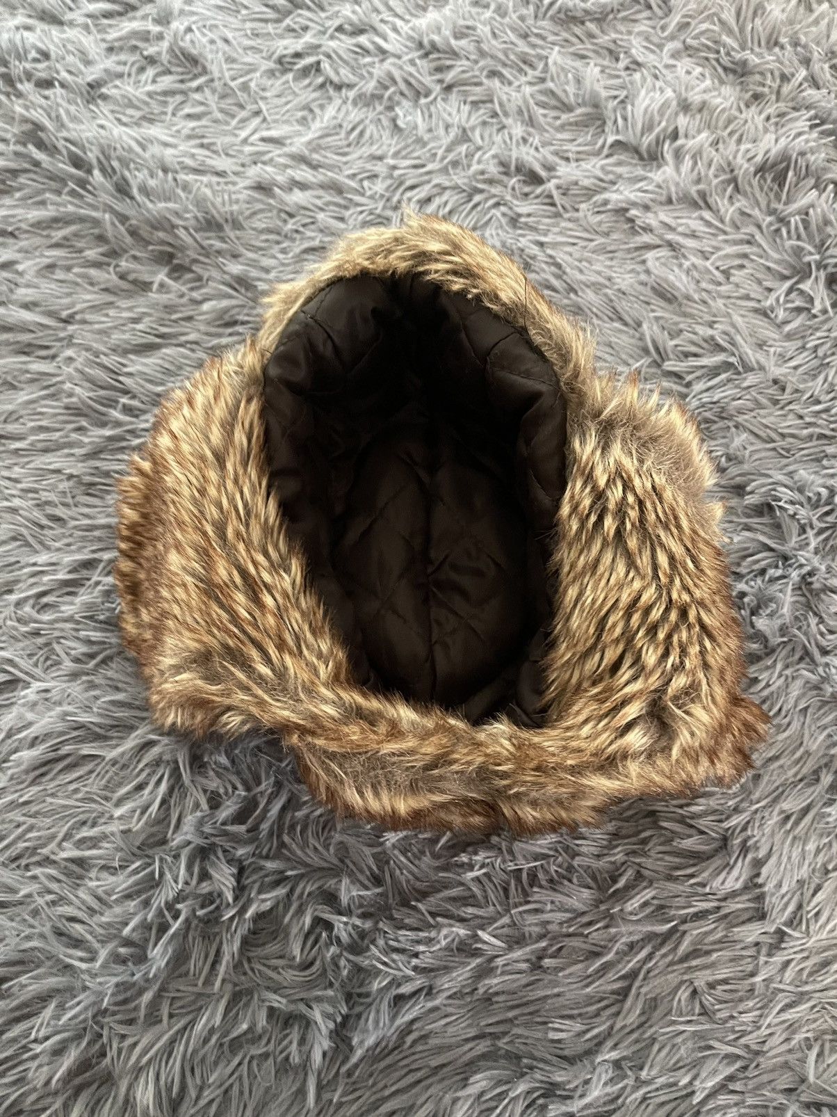 Cccp × Vintage Vintage Fuzzy Mohair ushanka trapper / checker hat Y2K Size ONE SIZE - 5 Thumbnail