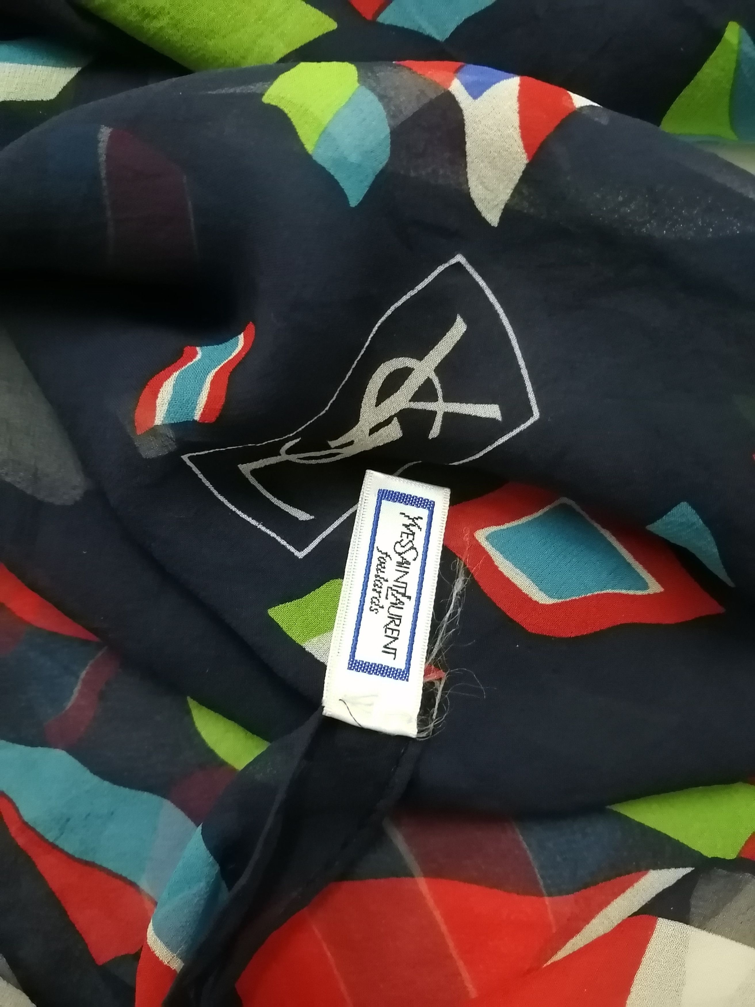 Yves Saint Laurent YVES SAINT LAURENT Scarf Size ONE SIZE - 3 Thumbnail