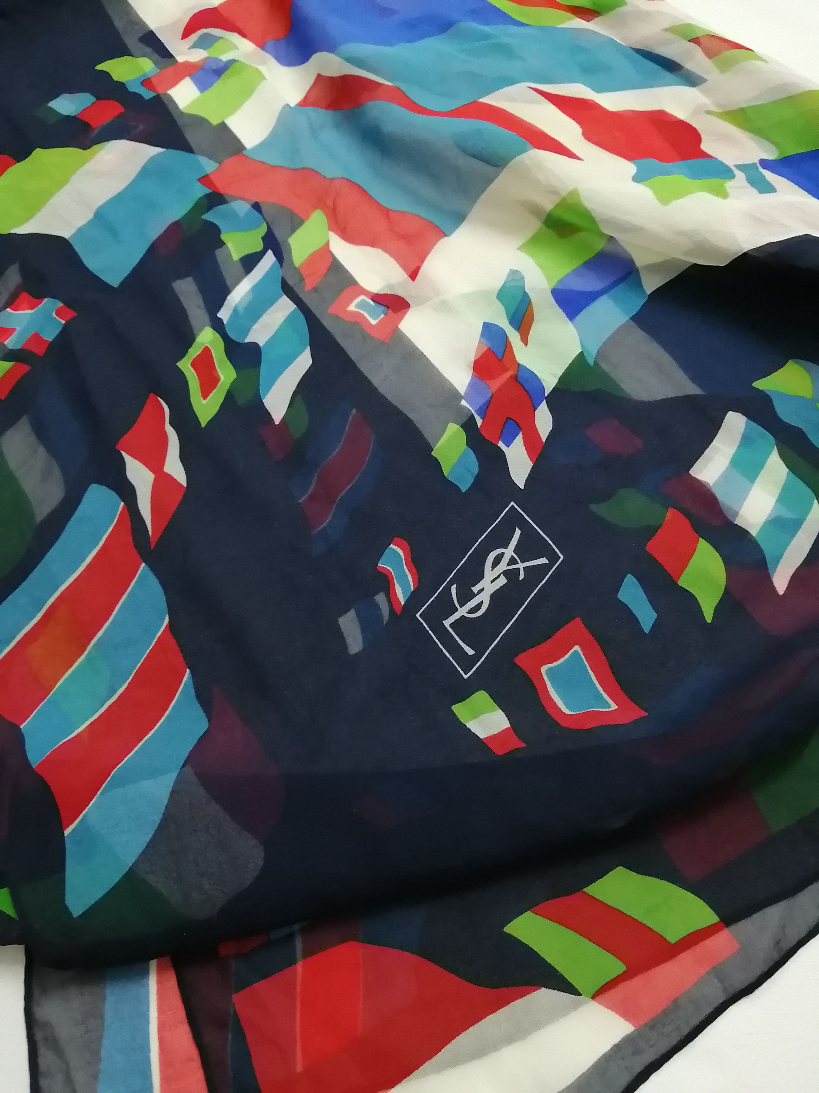 Yves Saint Laurent YVES SAINT LAURENT Scarf Size ONE SIZE - 2 Thumbnail