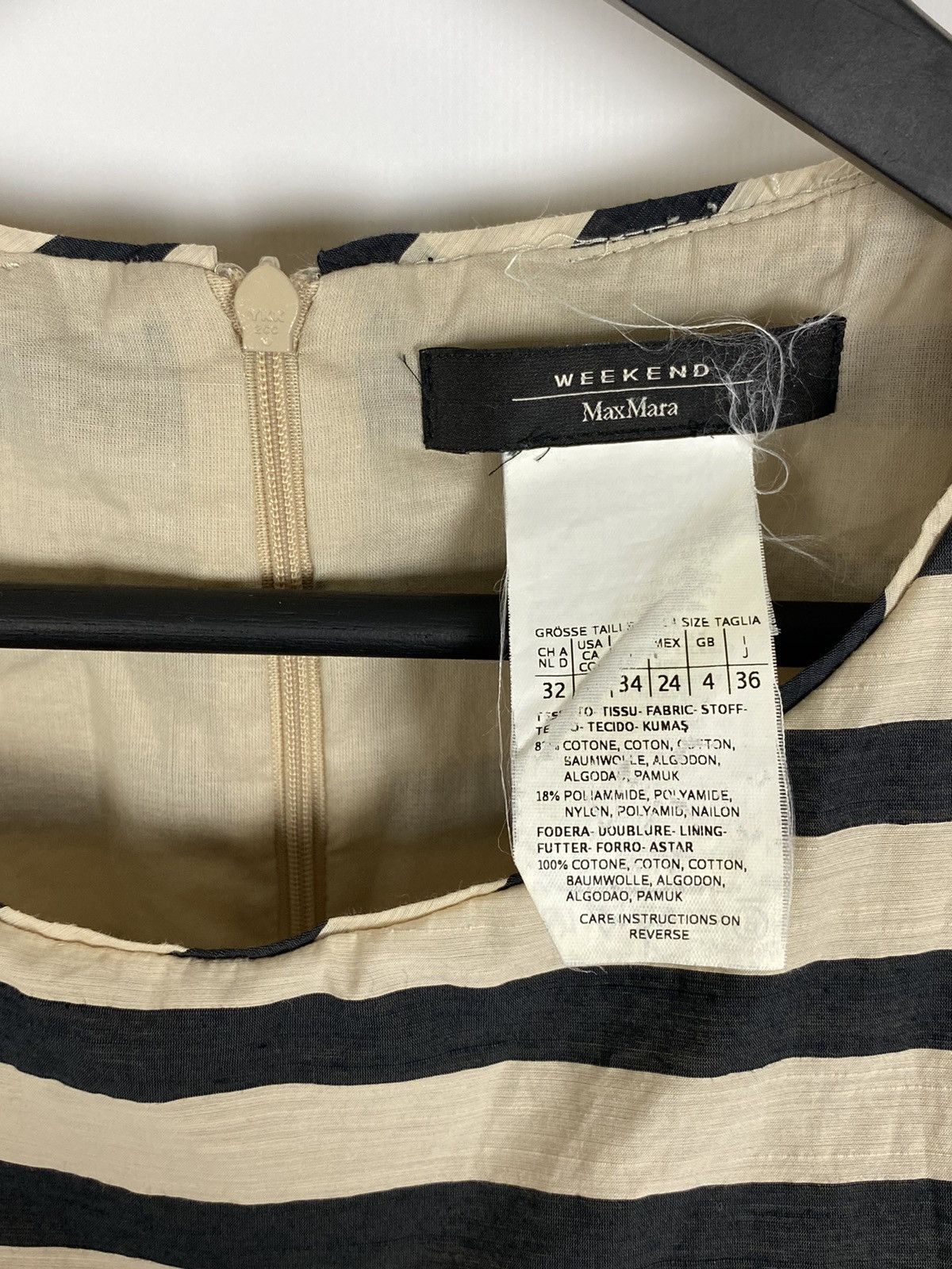 Weekend Max Mara Weeken Max Mara Striped Midi Dress Size XS / US 0-2 / IT 36-38 - 6 Thumbnail