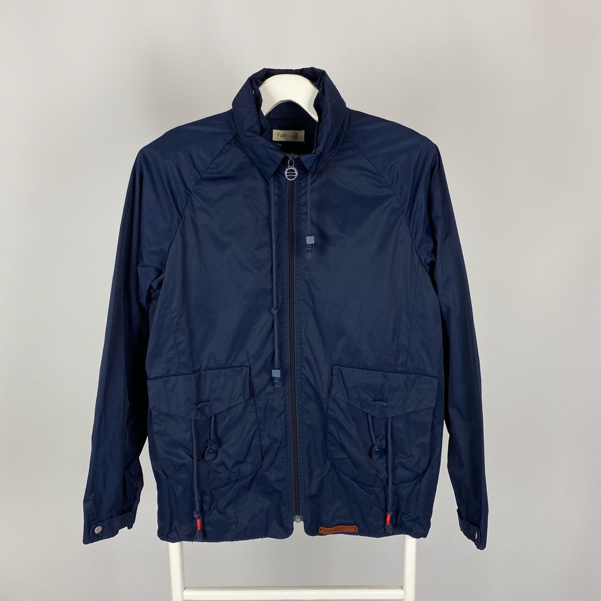 image of Folk Rain Navy Jacket, Men's (Size Small)