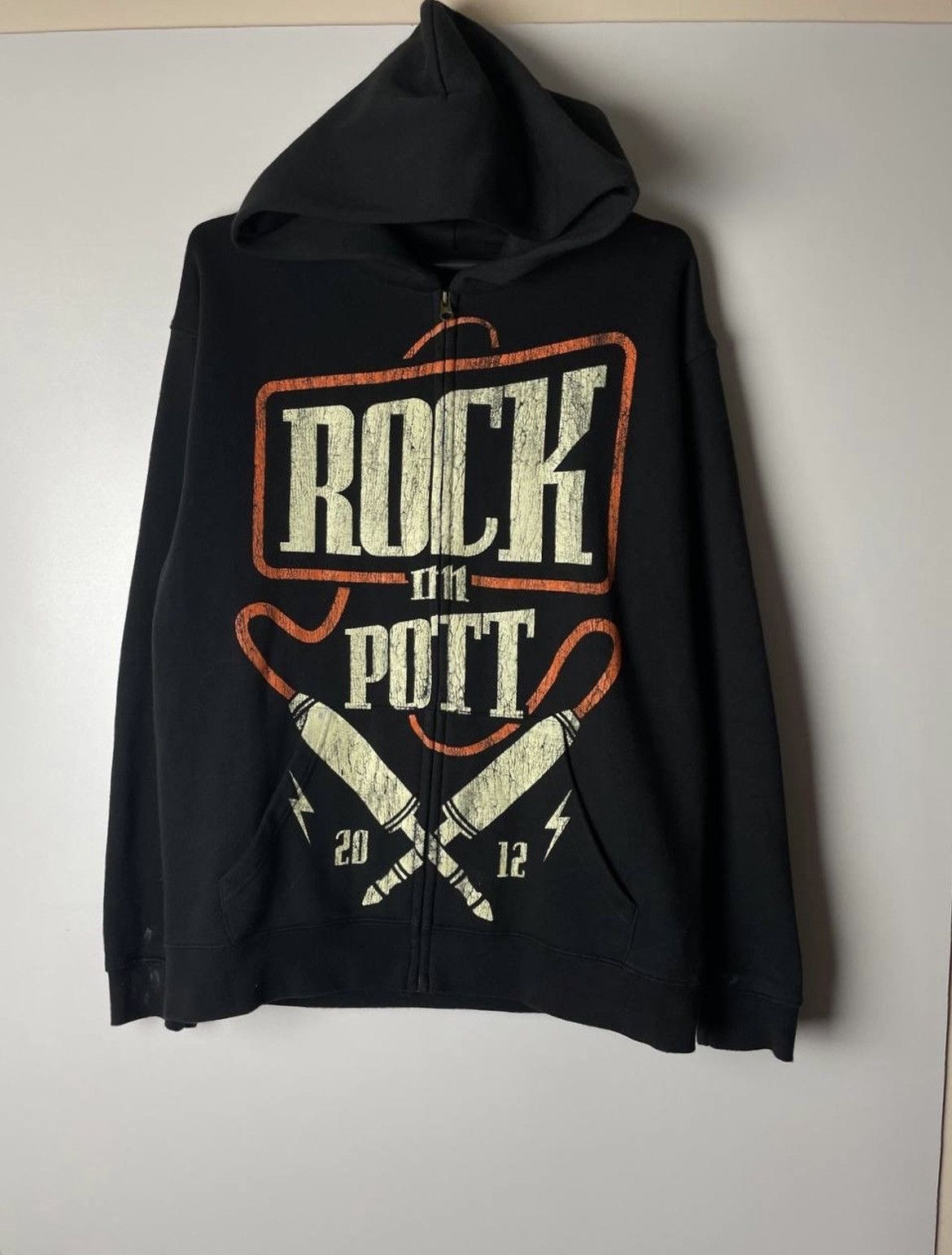 Rock On Pott 2012 vintage hoodie size L