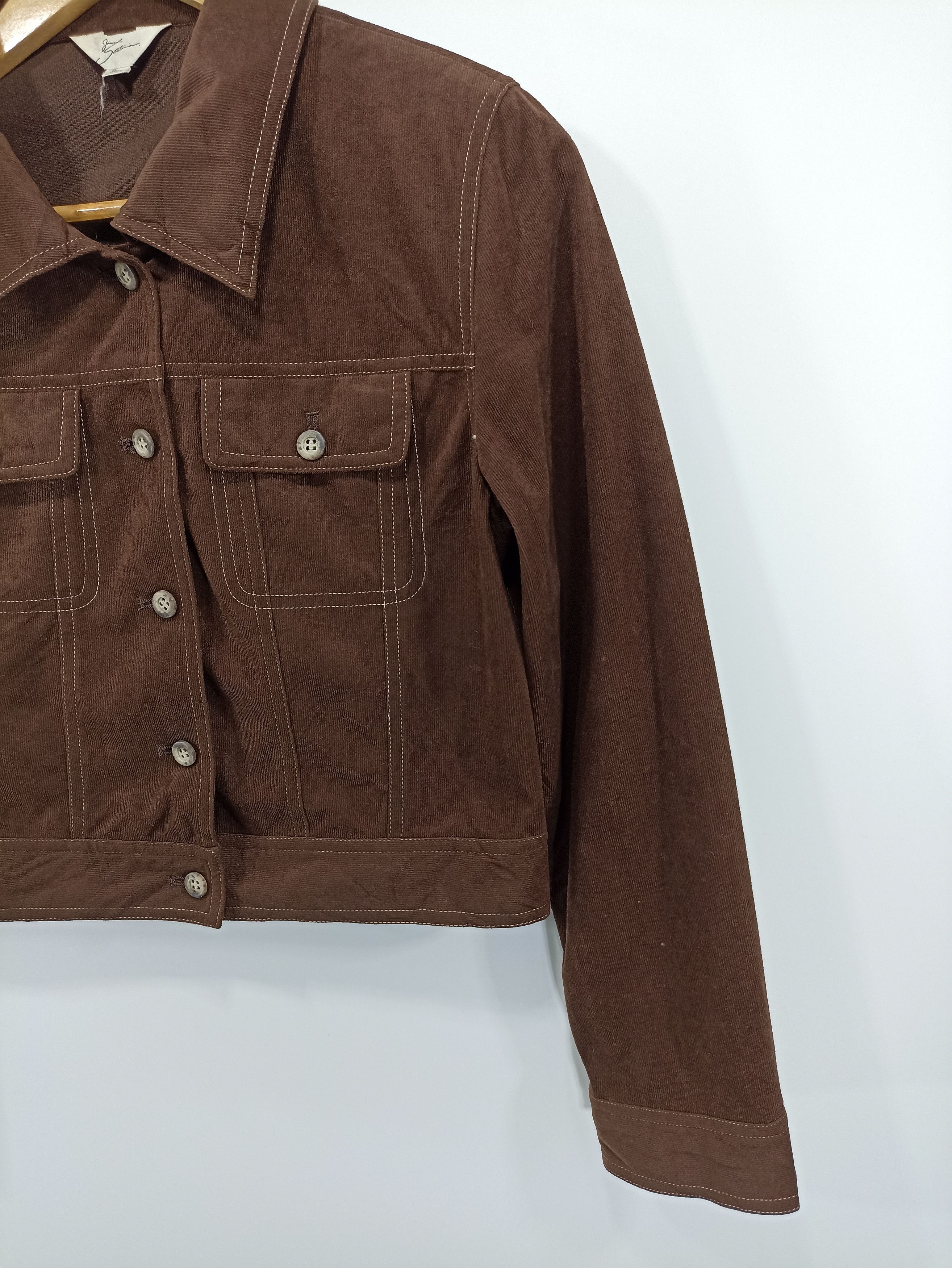 Designer × Japanese Brand Japanesebrand Cropped Inspired Corduroy Jacket Size M / US 6-8 / IT 42-44 - 2 Thumbnail