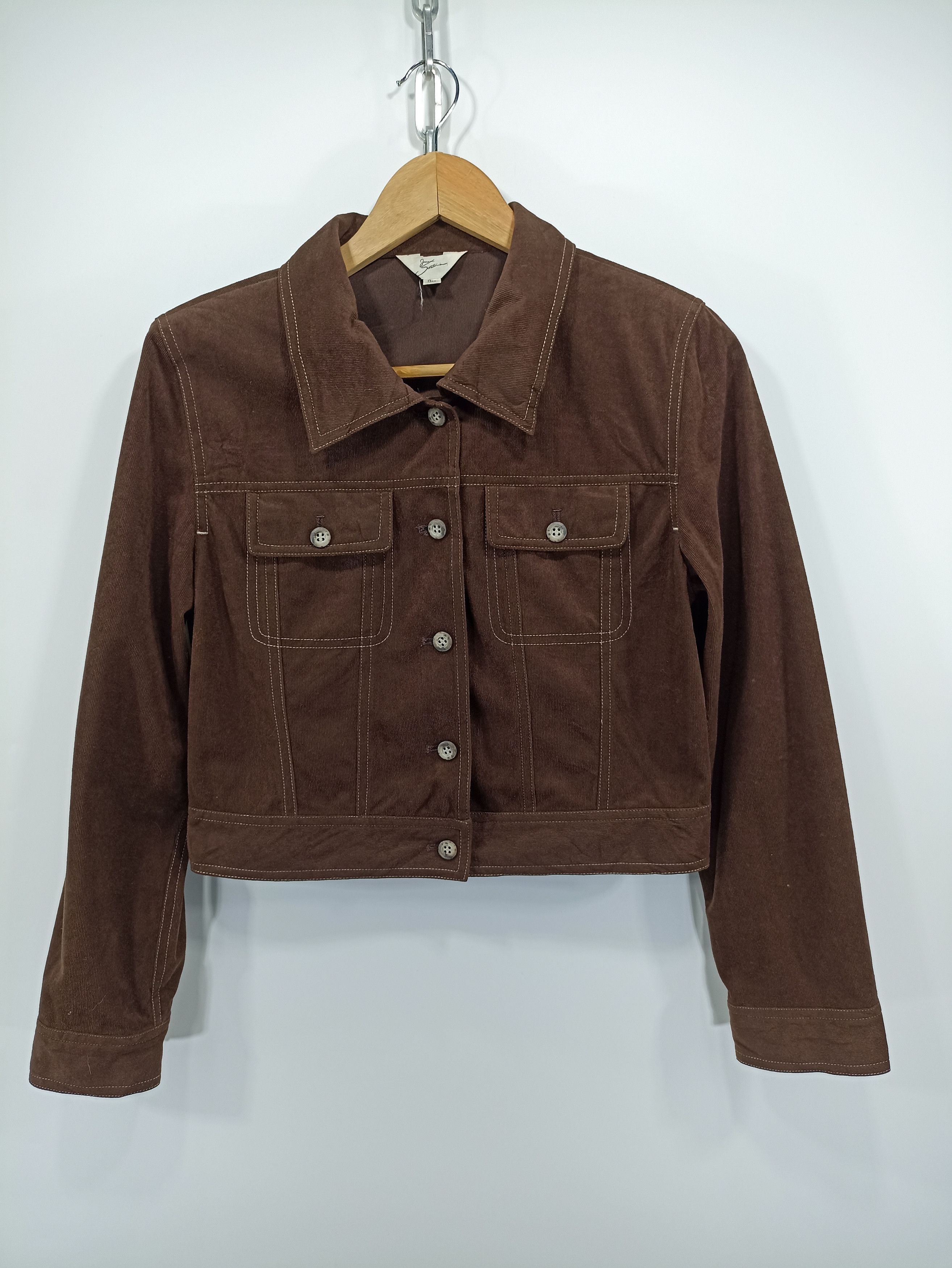 Designer × Japanese Brand Japanesebrand Cropped Inspired Corduroy Jacket Size M / US 6-8 / IT 42-44 - 1 Thumbnail
