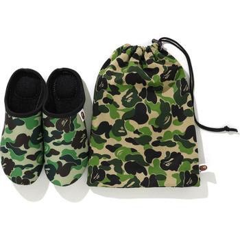 Pre-owned Bape Abc Slippers Pouch Set In Brown