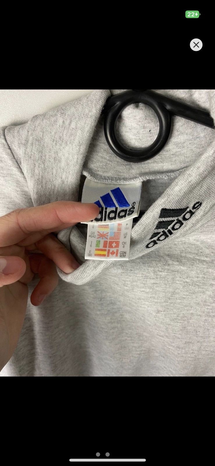 Vintage Adidas vintage kind sleeve size M Size US M / EU 48-50 / 2 - 3 Thumbnail