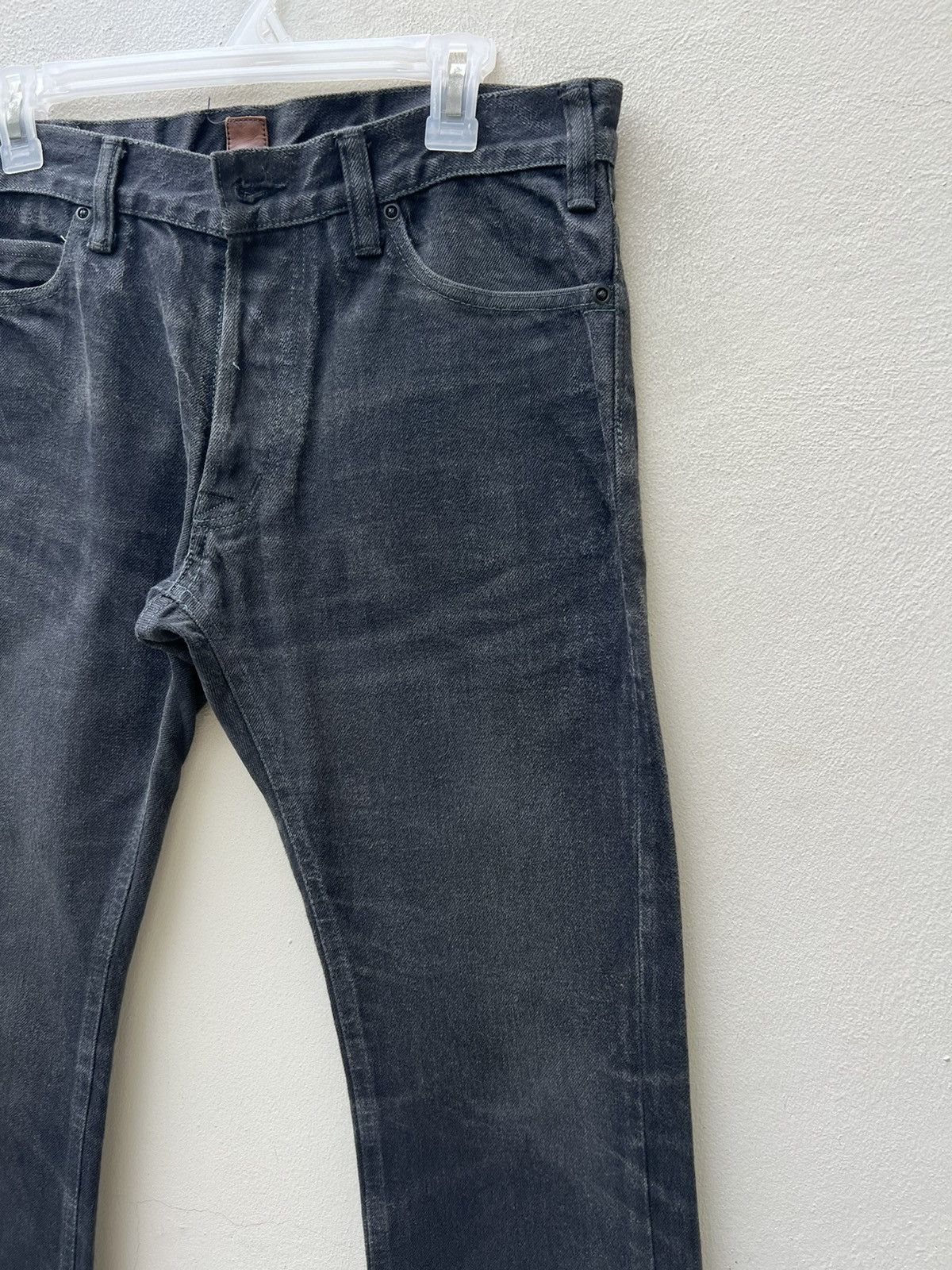 Vintage Vintage GERUGA Japan Sun Faded Black Denim Jeans Size US 31 - 9 Thumbnail