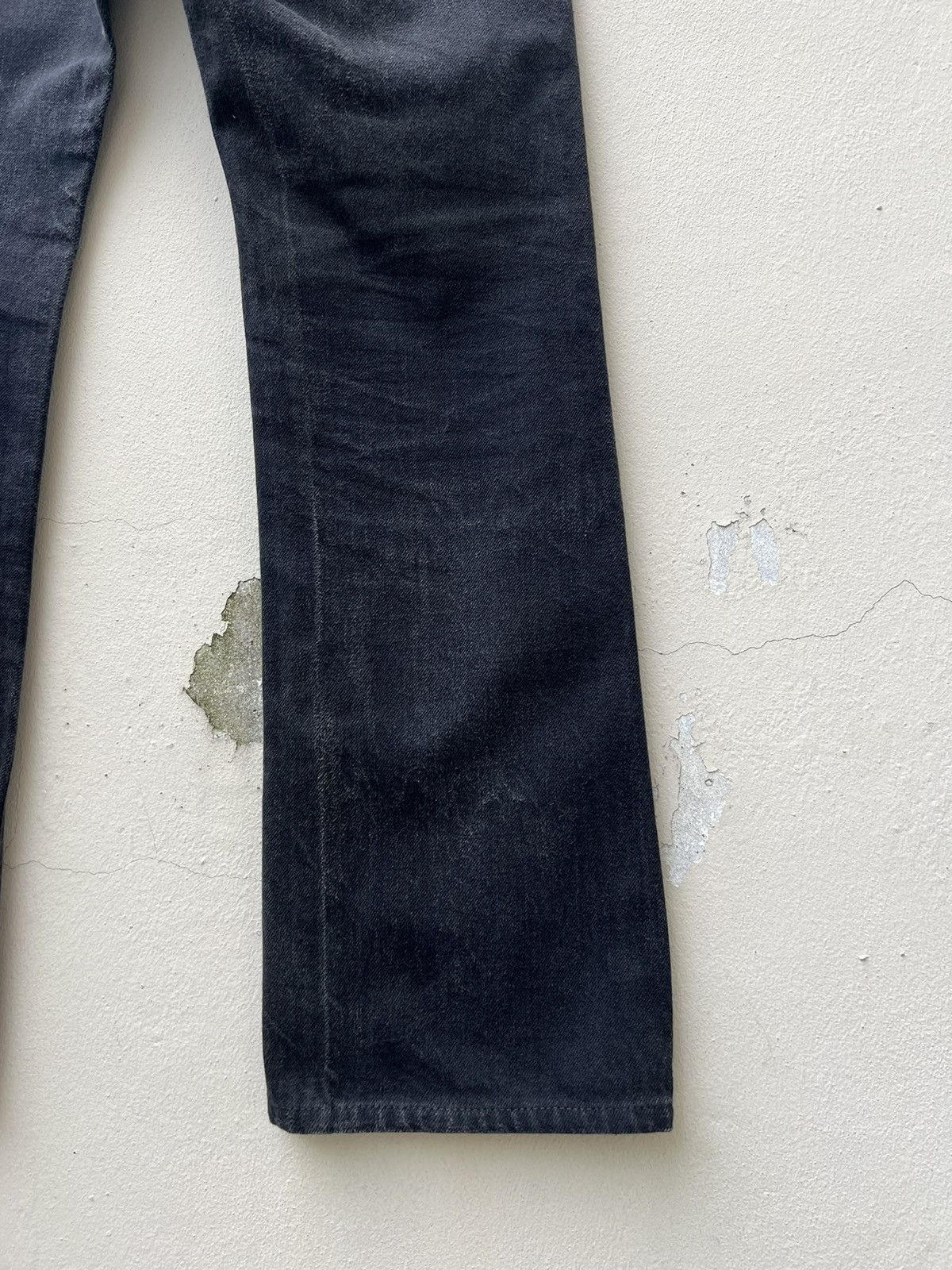 Vintage Vintage GERUGA Japan Sun Faded Black Denim Jeans Size US 31 - 16 Thumbnail