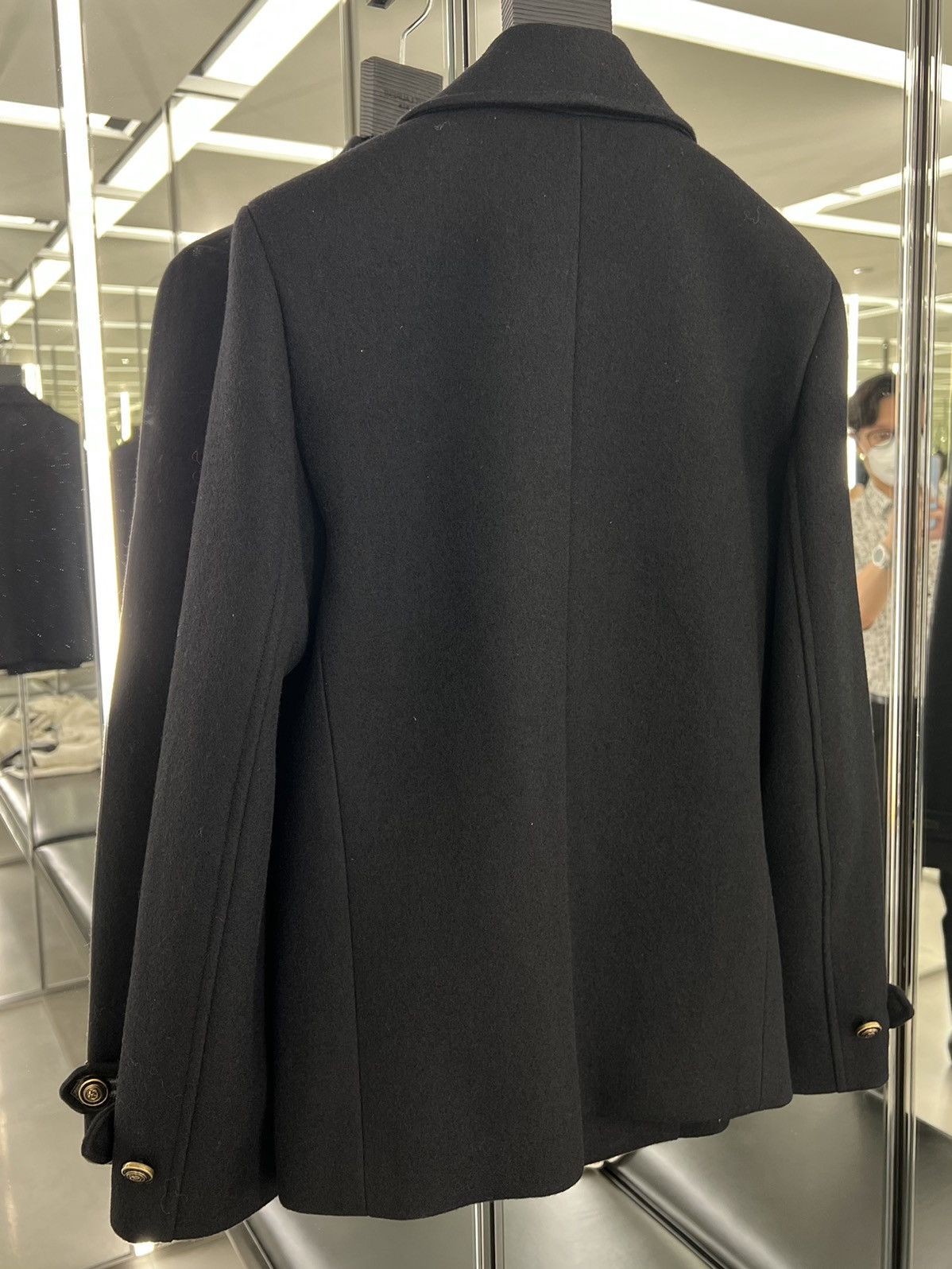 Saint Laurent Paris FW20 Double Breasted Peacoat sz46/48/52 Size US M / EU 48-50 / 2 - 5 Thumbnail
