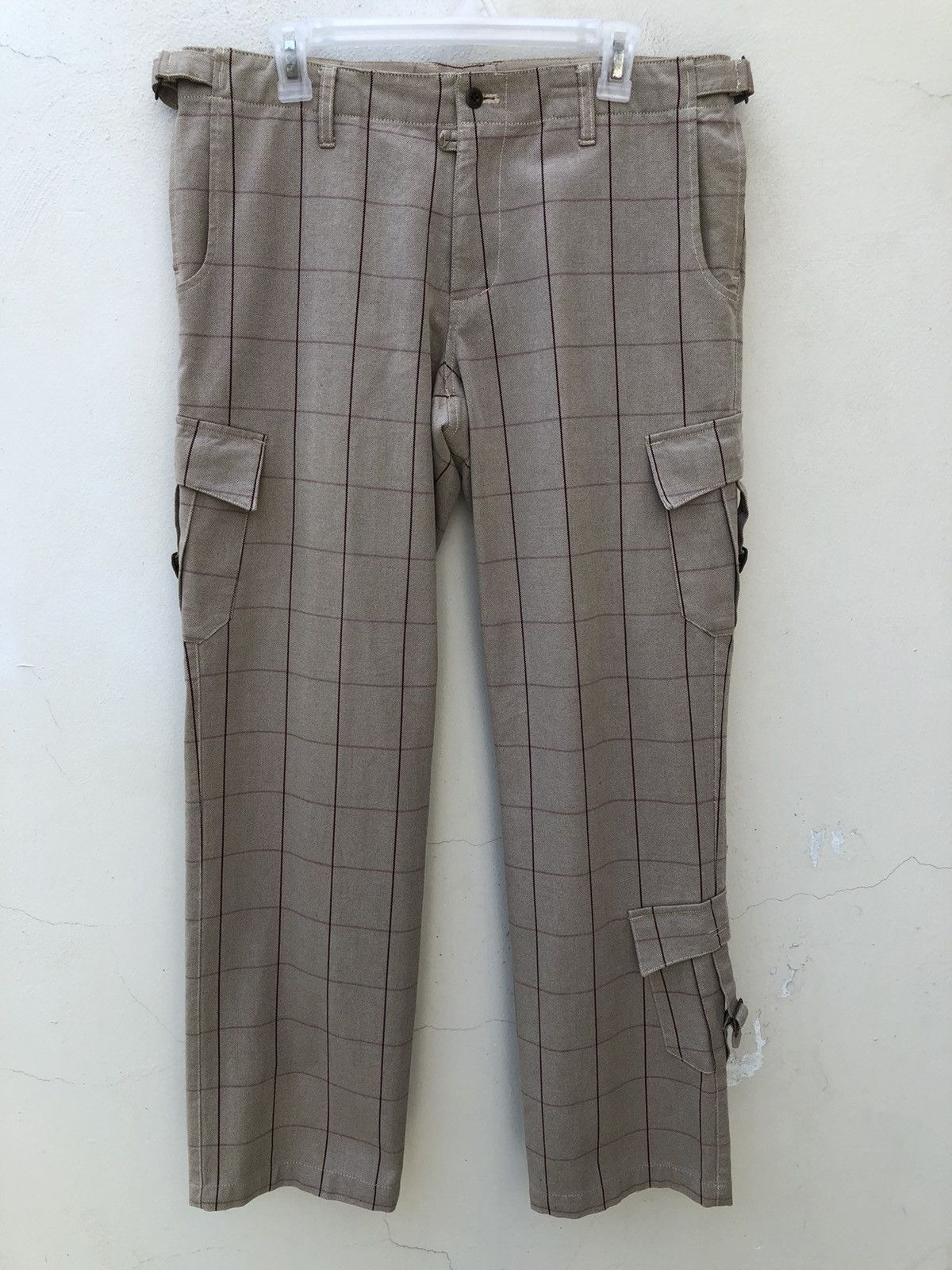 Nicole Club MONSIEUR NICOLE Adjustable Waist Tartan Plaid Cargo Size US 32 / EU 48 - 5 Thumbnail