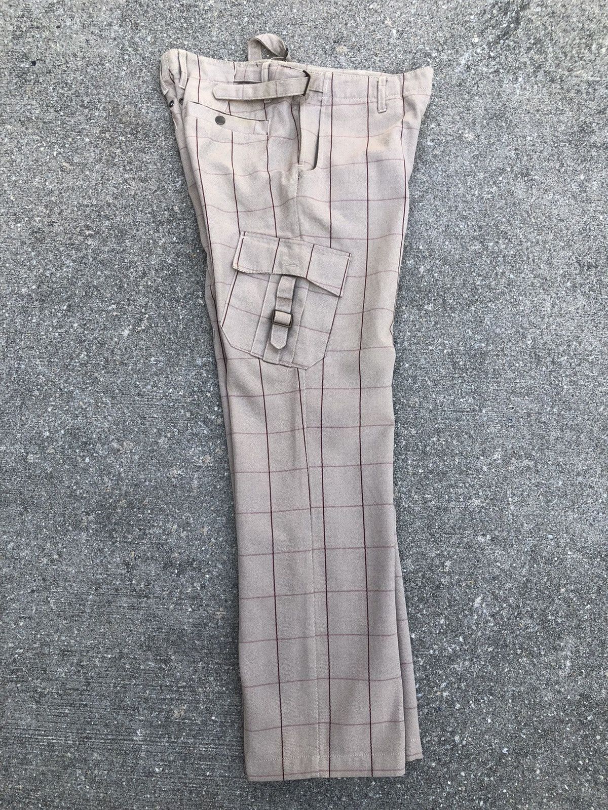 Nicole Club MONSIEUR NICOLE Adjustable Waist Tartan Plaid Cargo Size US 32 / EU 48 - 4 Thumbnail
