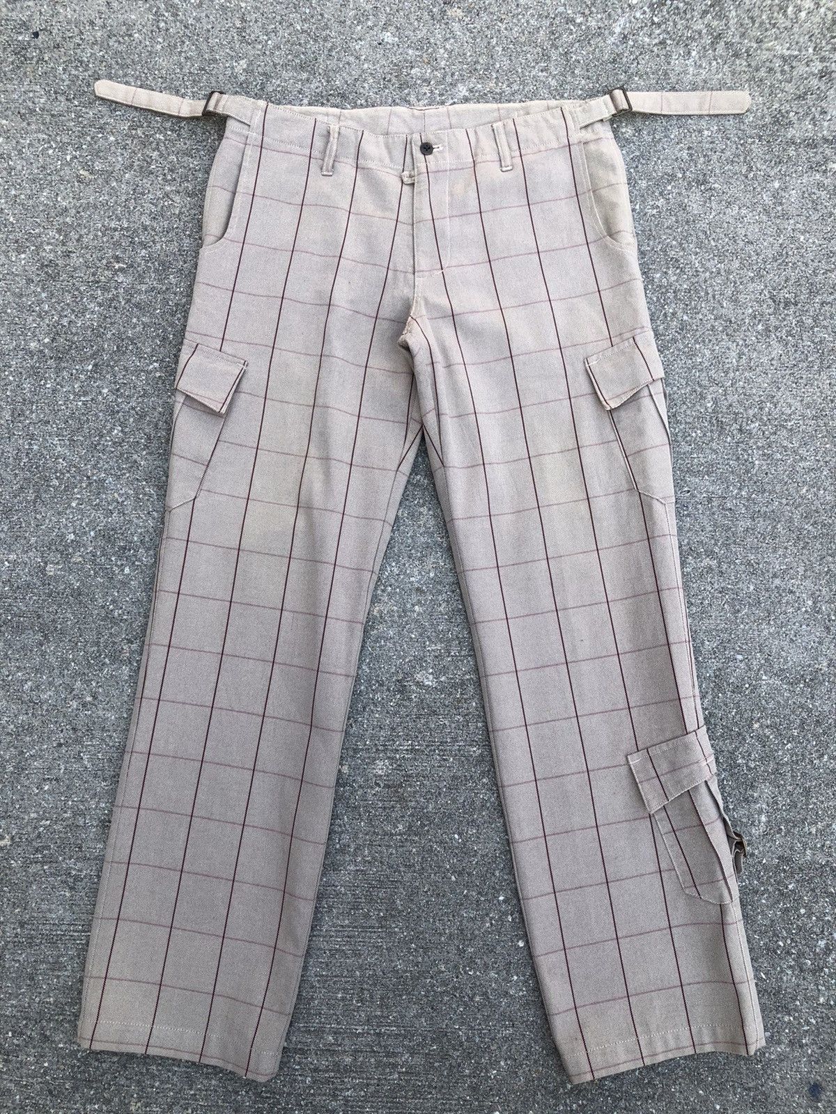 Nicole Club MONSIEUR NICOLE Adjustable Waist Tartan Plaid Cargo Size US 32 / EU 48 - 1 Thumbnail