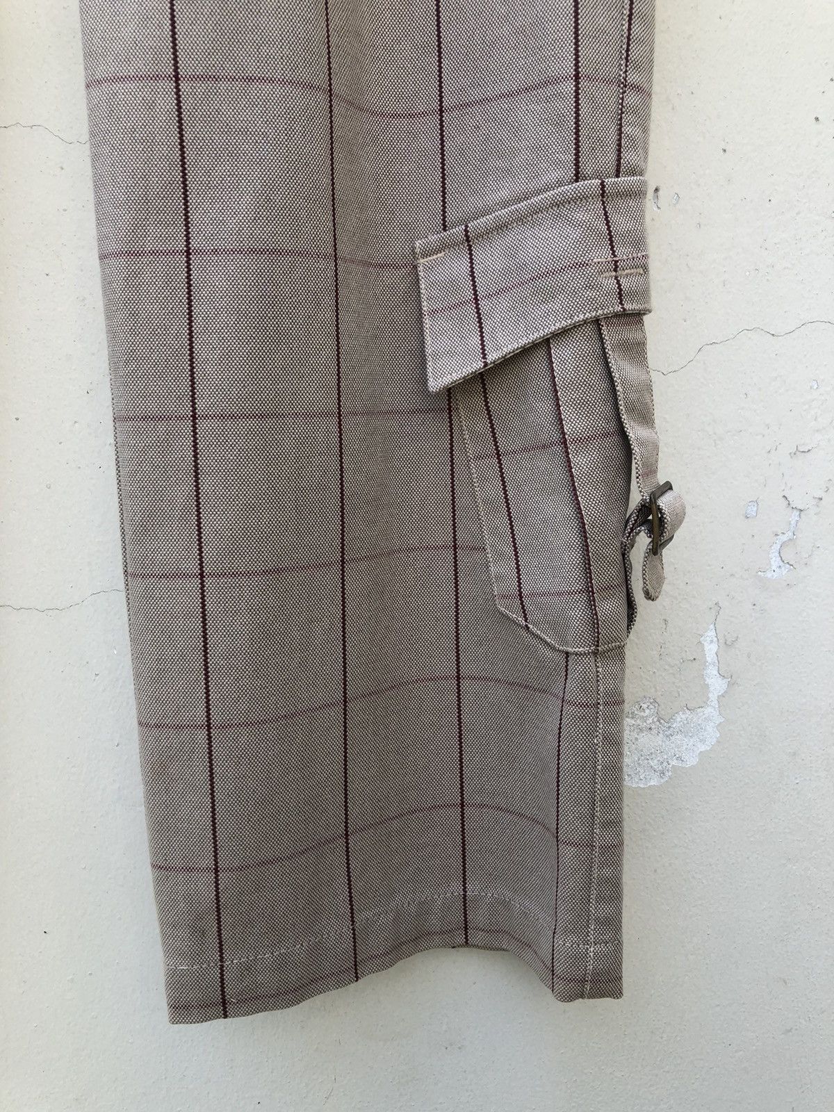 Nicole Club MONSIEUR NICOLE Adjustable Waist Tartan Plaid Cargo Size US 32 / EU 48 - 10 Thumbnail