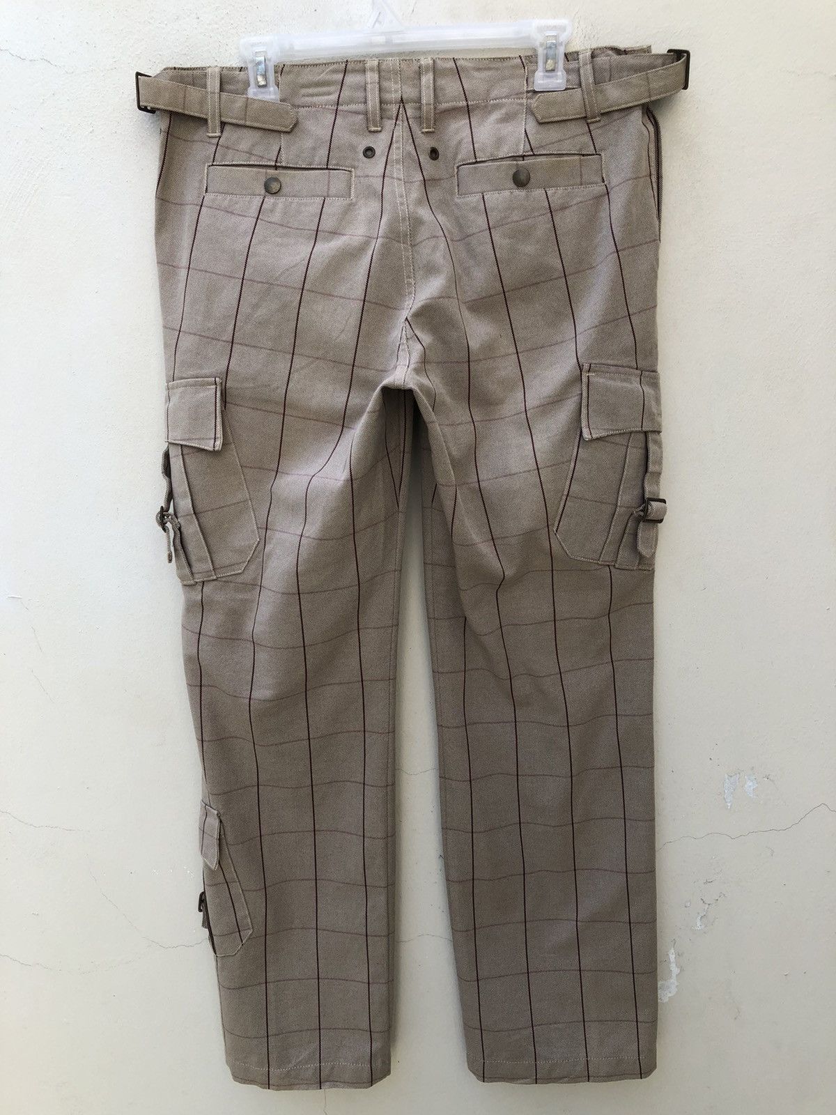 Nicole Club MONSIEUR NICOLE Adjustable Waist Tartan Plaid Cargo Size US 32 / EU 48 - 11 Thumbnail