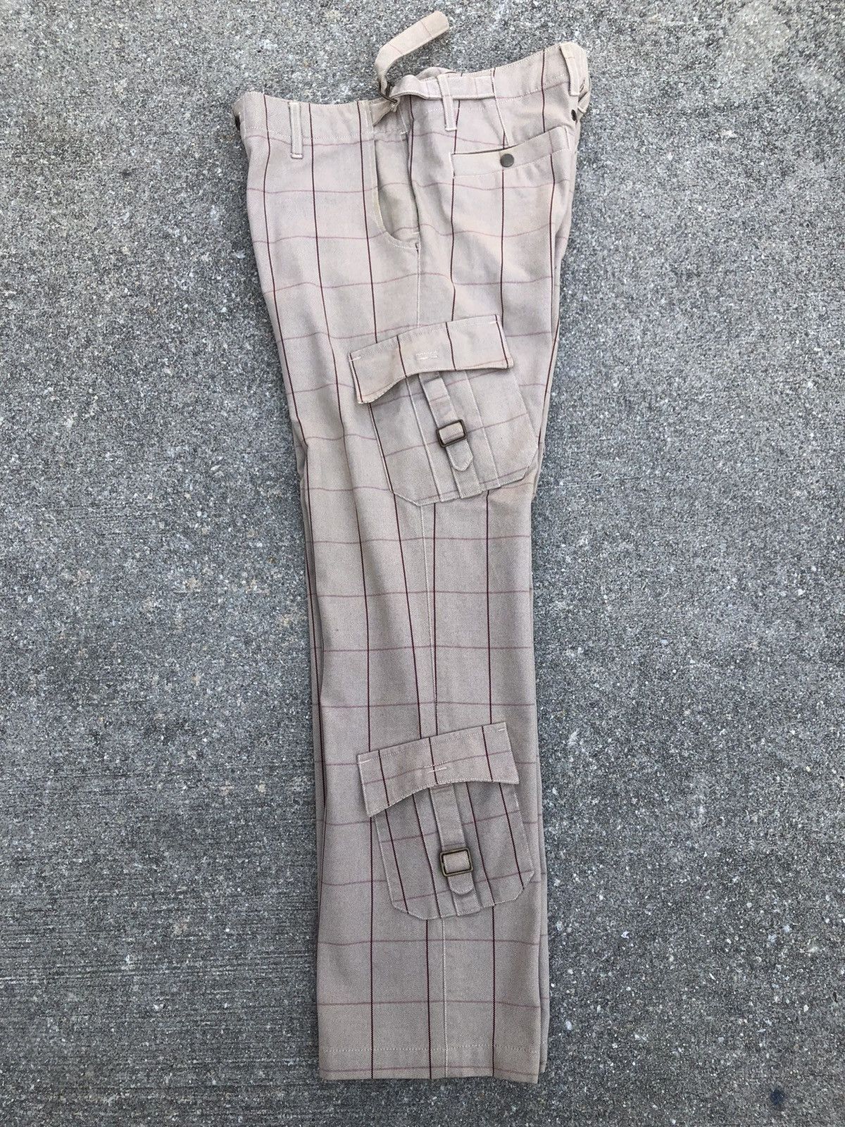 Nicole Club MONSIEUR NICOLE Adjustable Waist Tartan Plaid Cargo Size US 32 / EU 48 - 3 Thumbnail