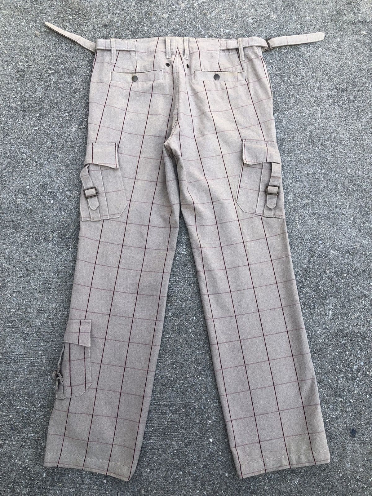 Nicole Club MONSIEUR NICOLE Adjustable Waist Tartan Plaid Cargo Size US 32 / EU 48 - 2 Thumbnail