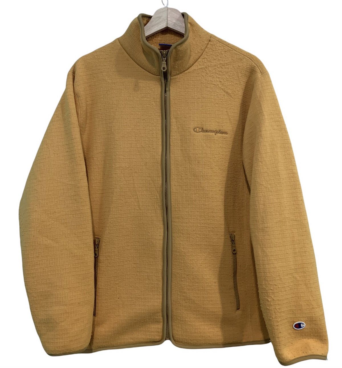Champion × Vintage Vintage Champion Gold Fleence Zip Up Unique Colour Size US M / EU 48-50 / 2 - 1 Thumbnail