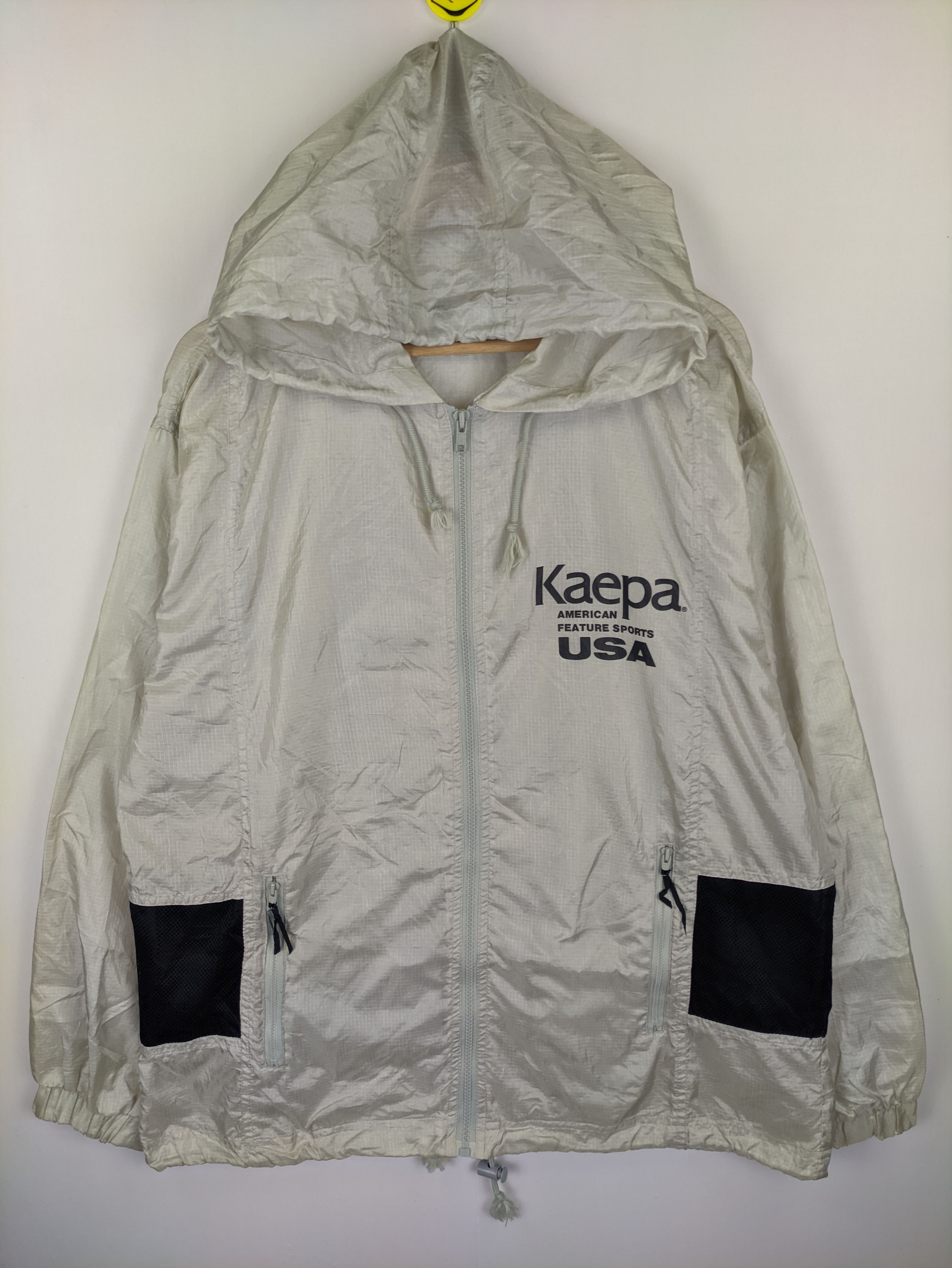 Japanese Brand × Vintage Steals🔥Vintage Windbreaker Hooded by Kaepa Size US XL / EU 56 / 4 - 1 Thumbnail