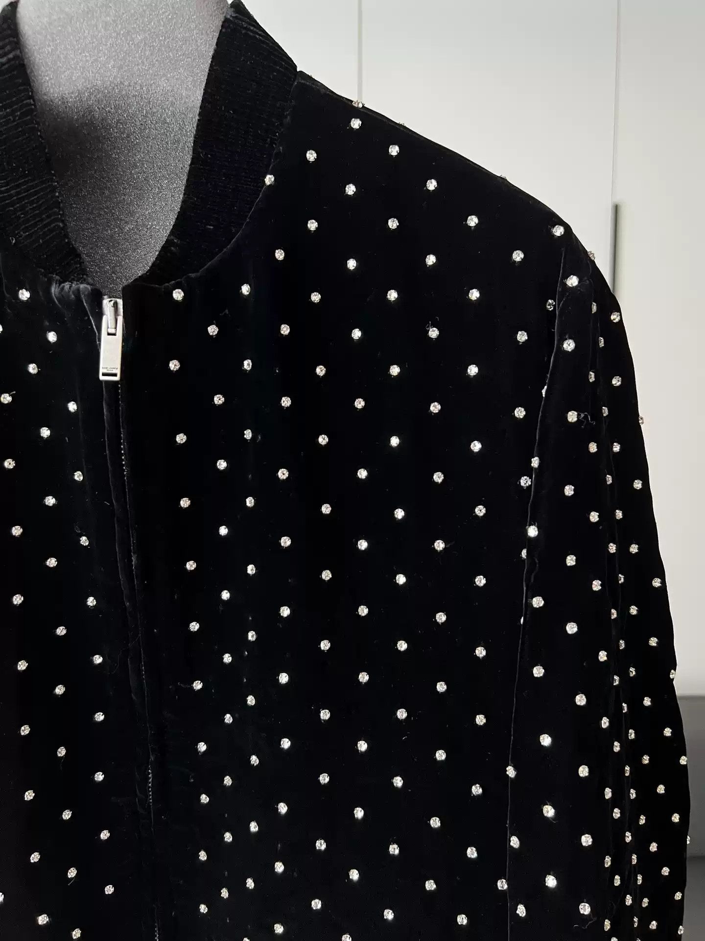 Saint Laurent Paris Saint Laurent Black Velvet Jacket Size 44 Size US S / EU 44-46 / 1 - 3 Thumbnail