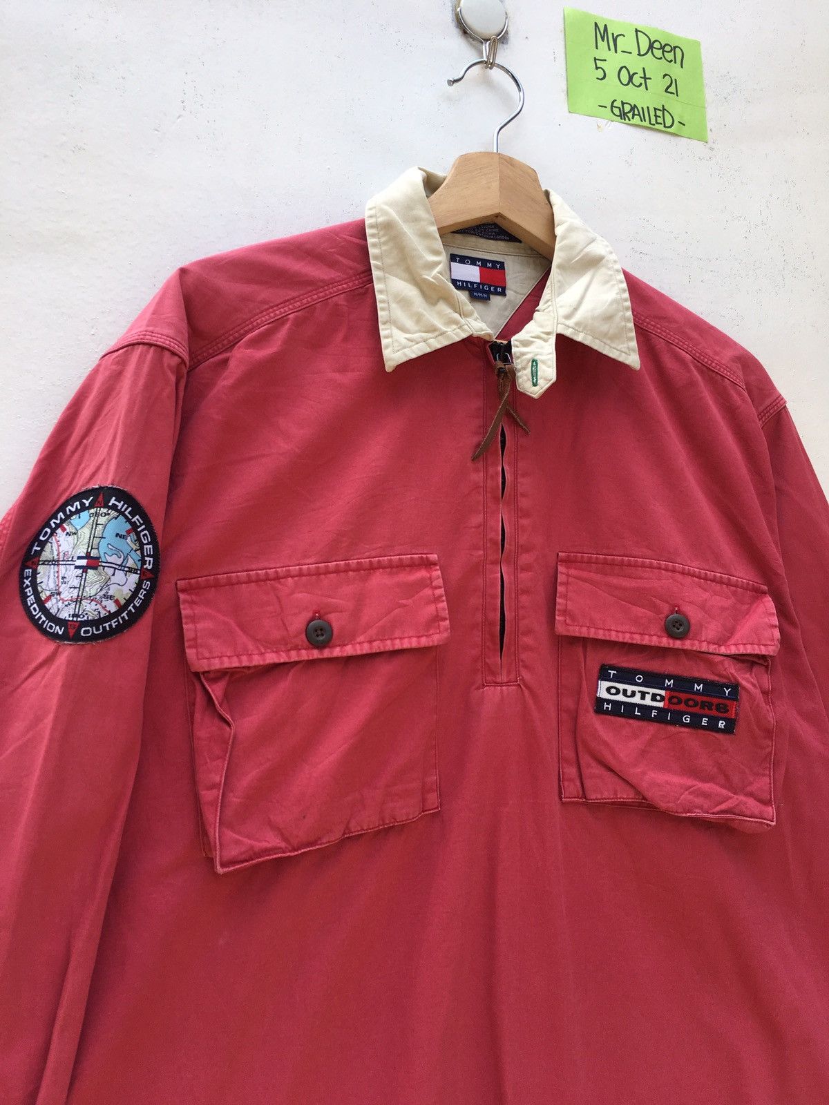 Tommy Hilfiger Vintage Tommy Hilfiger Zip Up Longsleeve Shirt Size US L / EU 52-54 / 3 - 5 Thumbnail